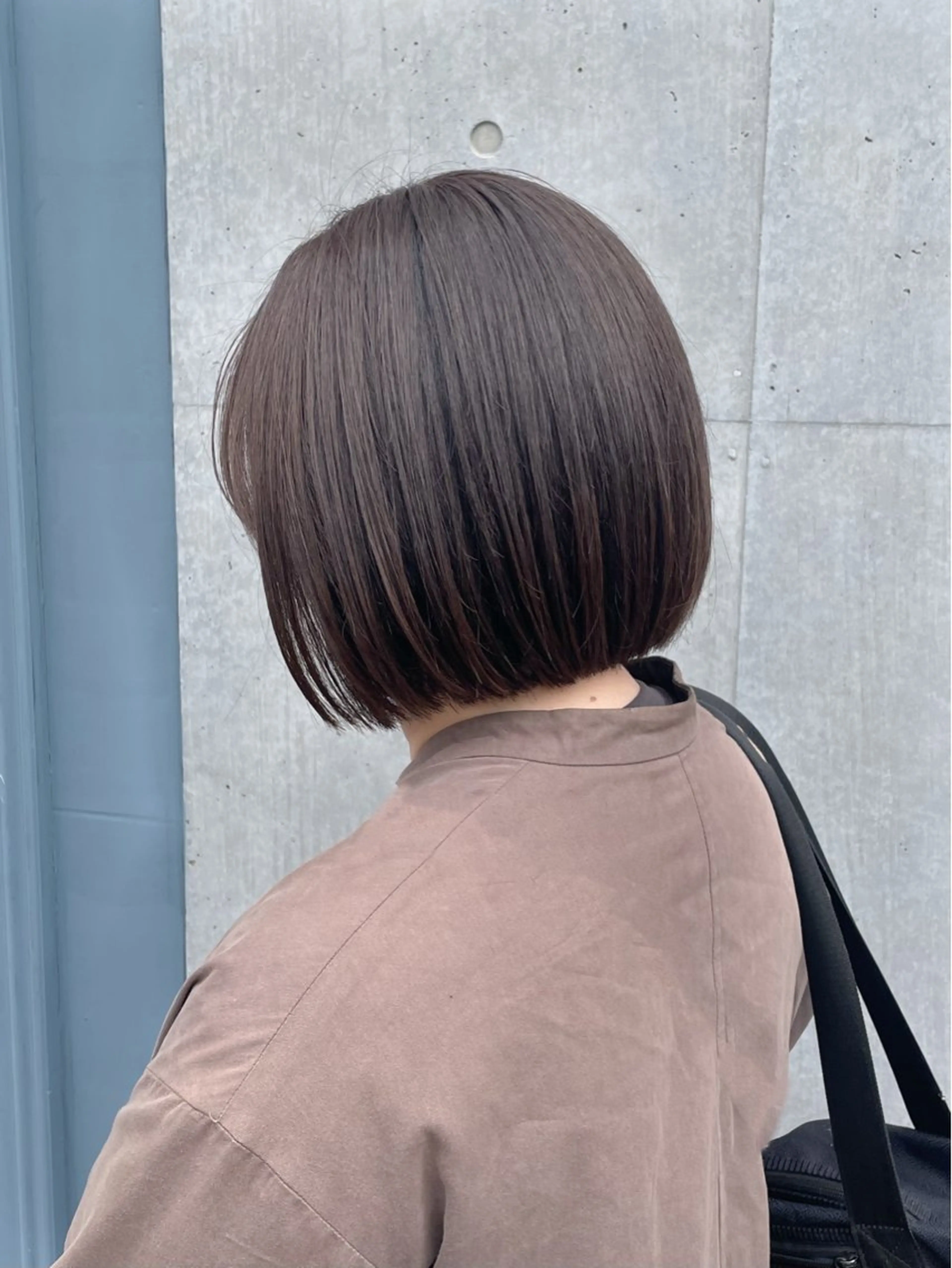 ミディアム カラー ボブ カット ヘアカラー トリートメント marika/ボブ /透明感カラーのヘアスタイル