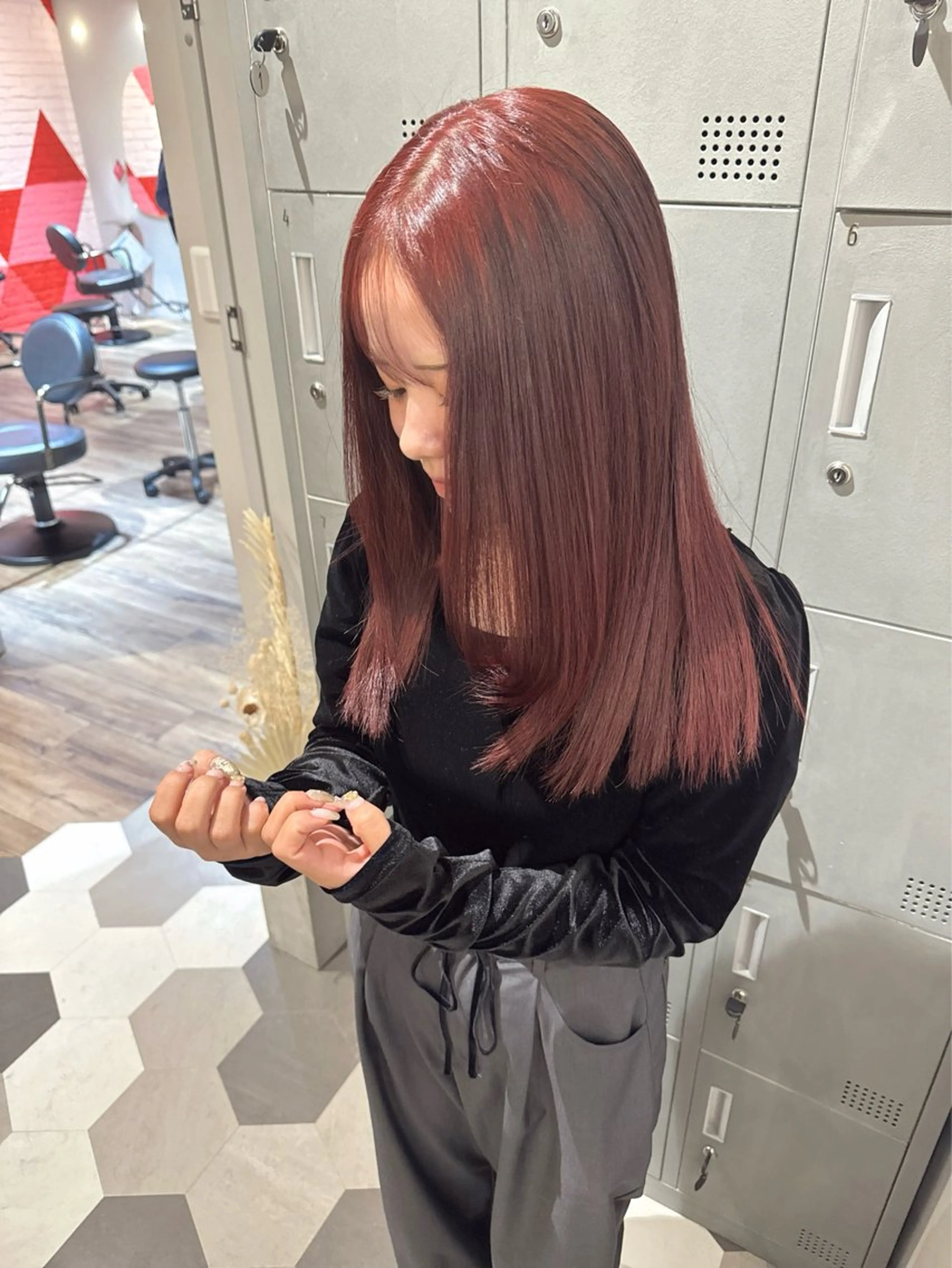 ミディアム ヘアカラー 【天満1艶髪】潤艶/ 髪質改善🌹釣本竜哉のヘアスタイル