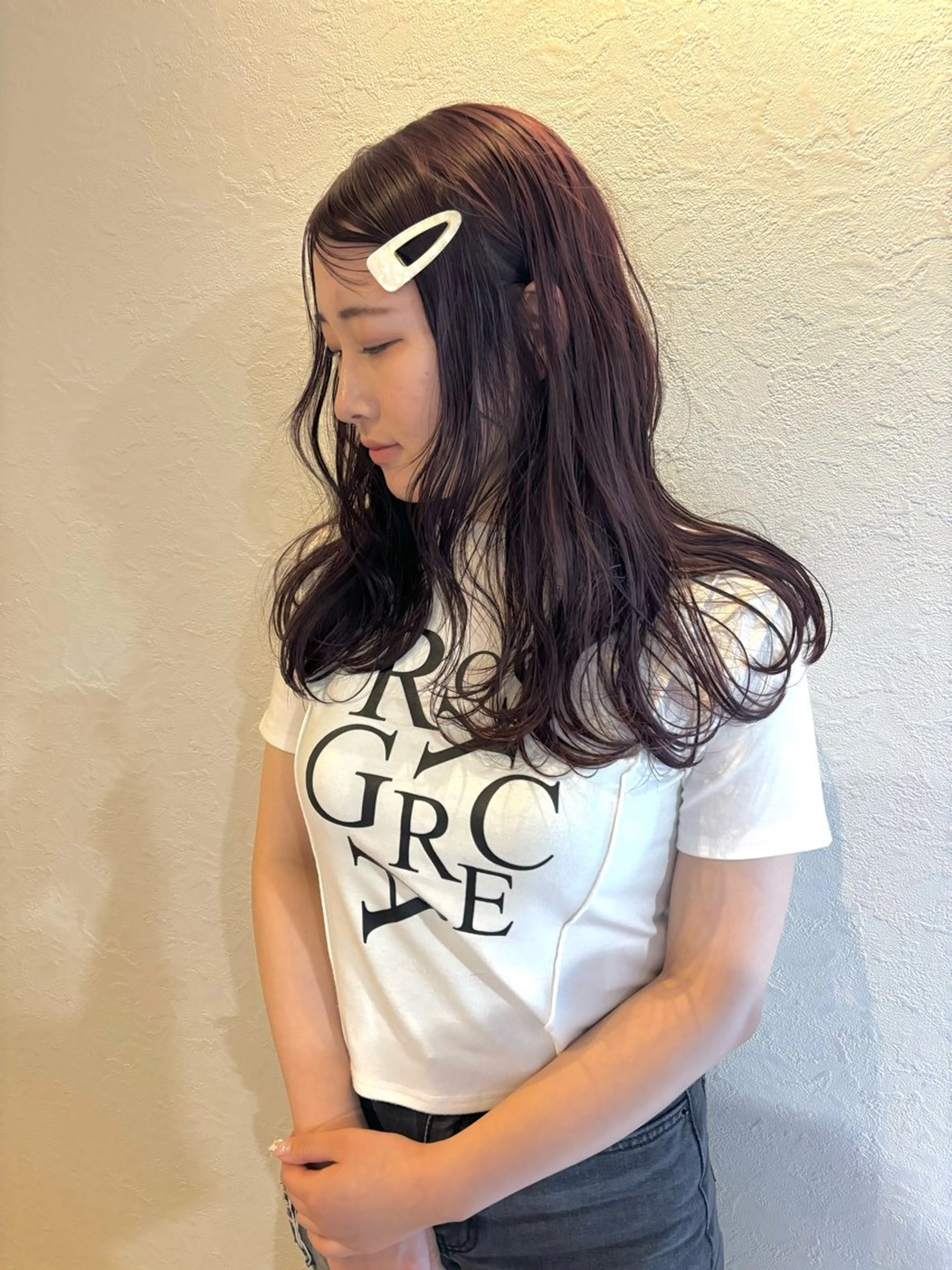 セミロング 韓国/透明感 Veluaのヘアスタイル