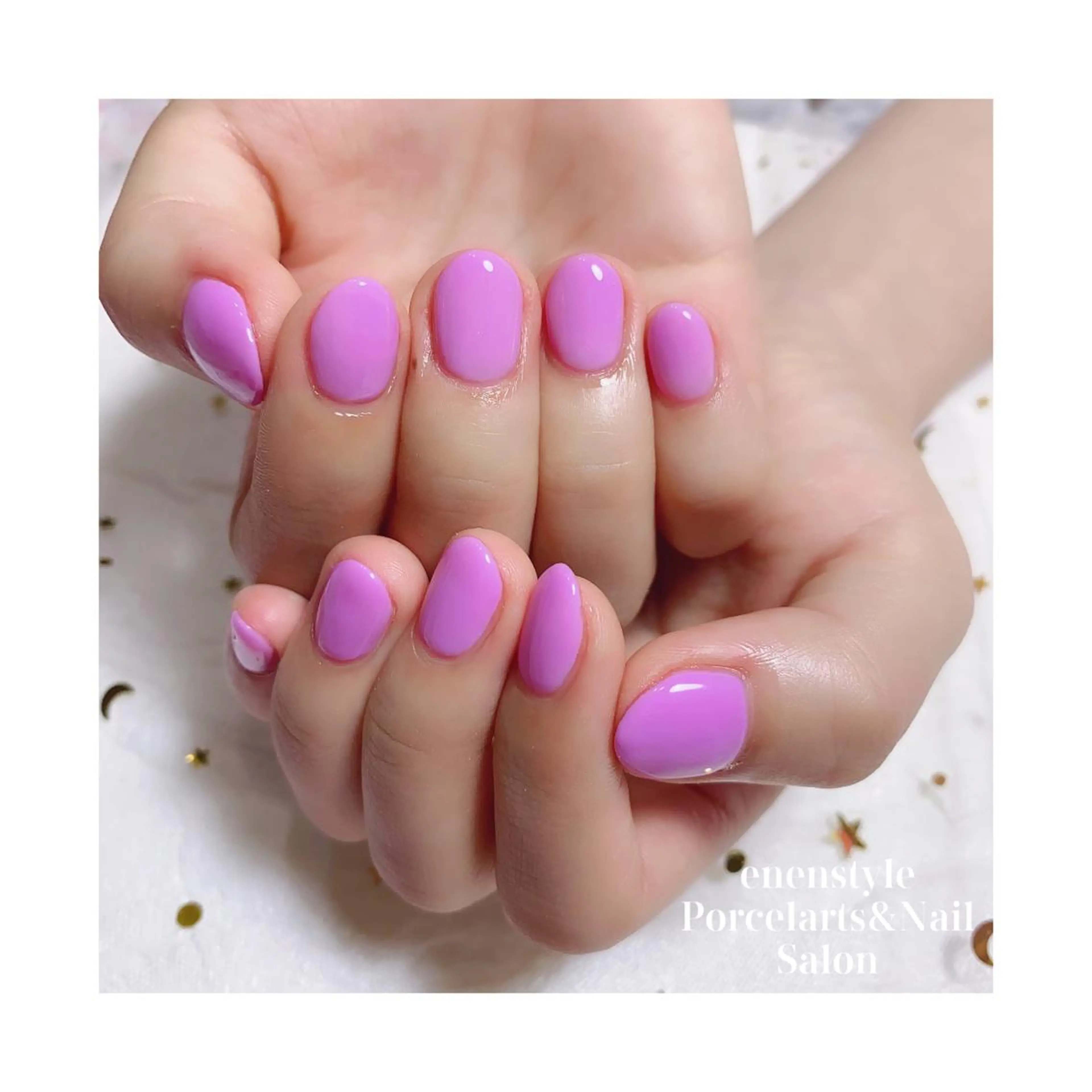 ショート ネイル ジェルネイル ニュアンスネイル オフィスネイル ワンカラーネイル パラジェル 👑enen style👑のネイルデザイン