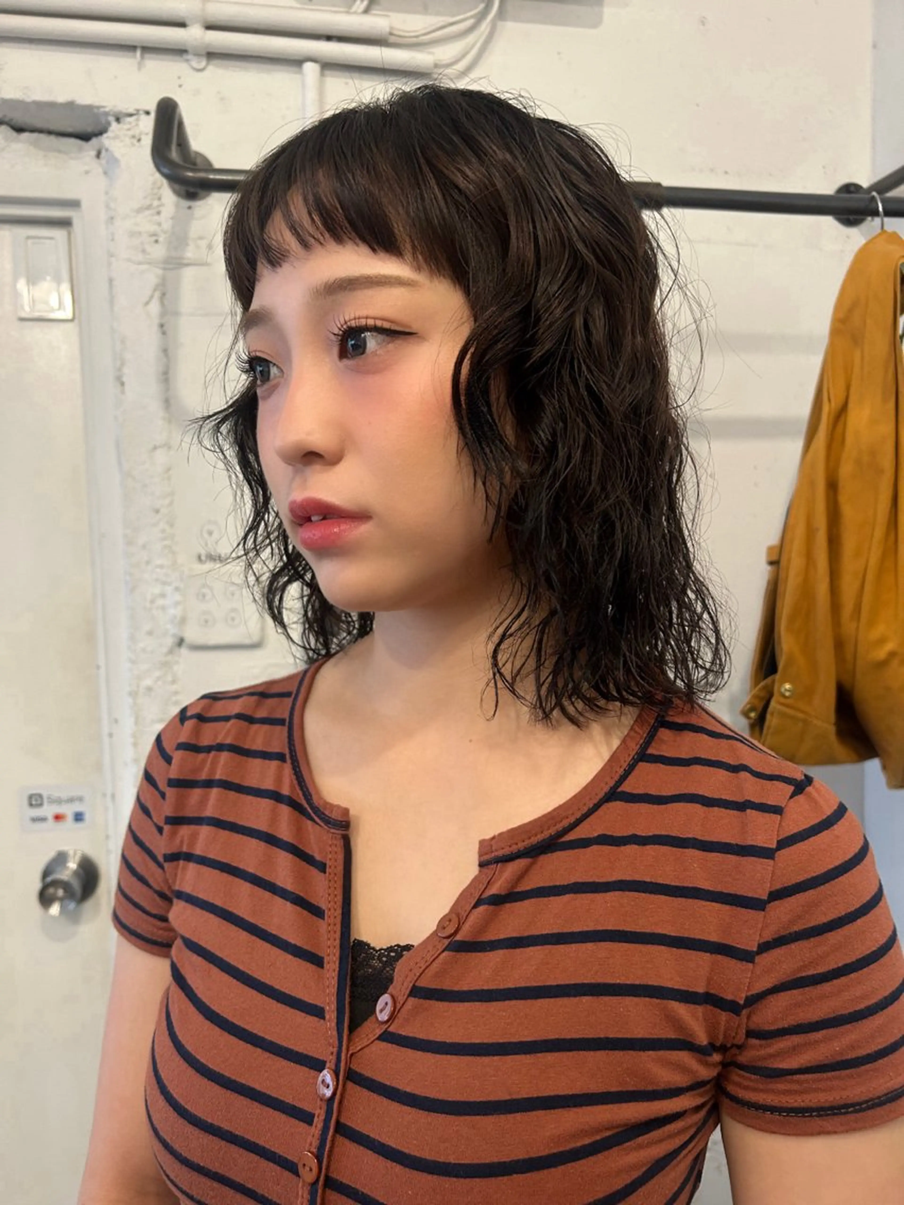 ミディアム カット パーマ トリートメント ＊UNU＊ RICOのヘアスタイル