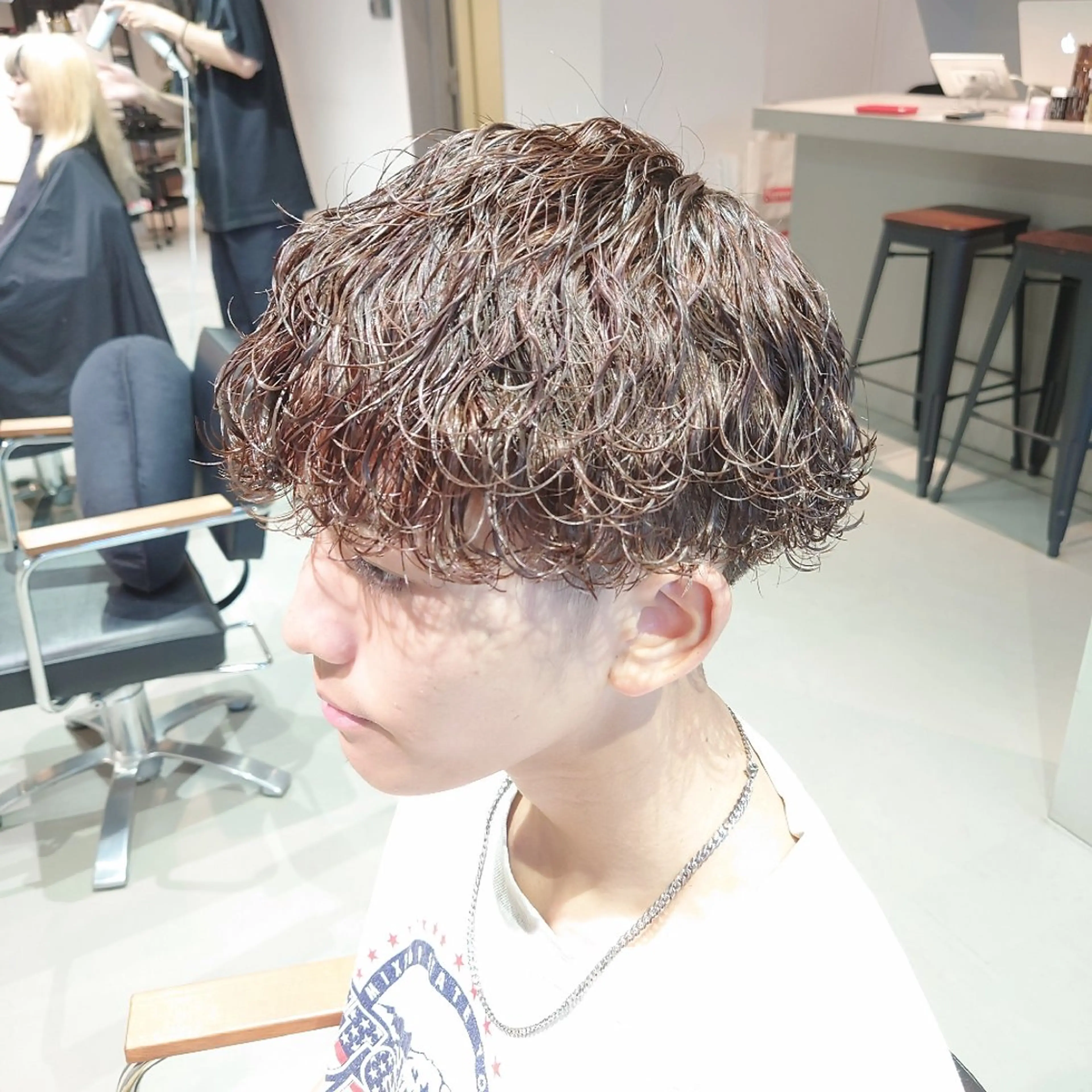 【メンズカット】+【パーマ】+【カラー】　（波巻き、ツイスパ可能）の写真