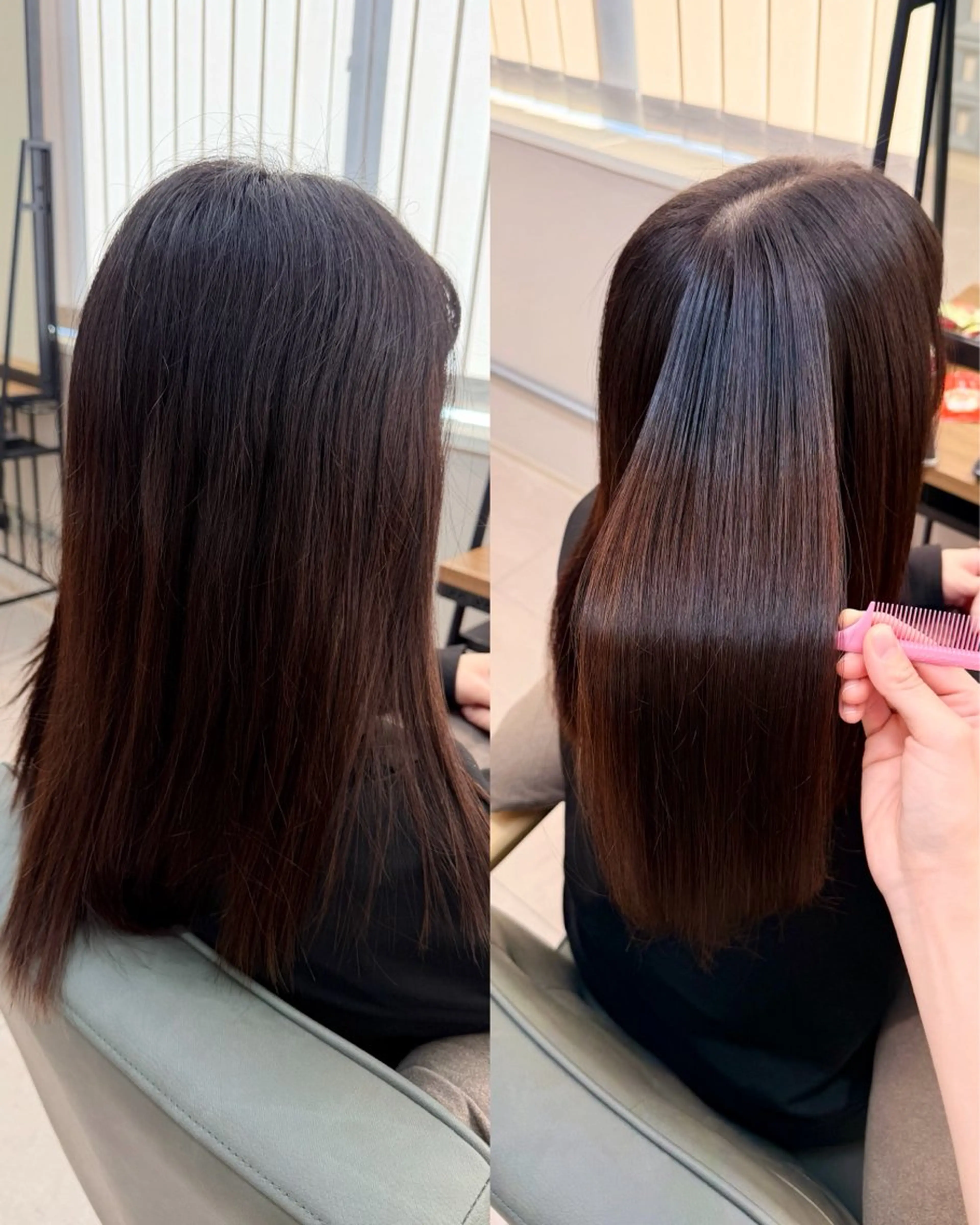 ロング ヘアカラー 縮毛矯正 縮毛矯正/髪質改善 /SATOKOのヘアスタイル