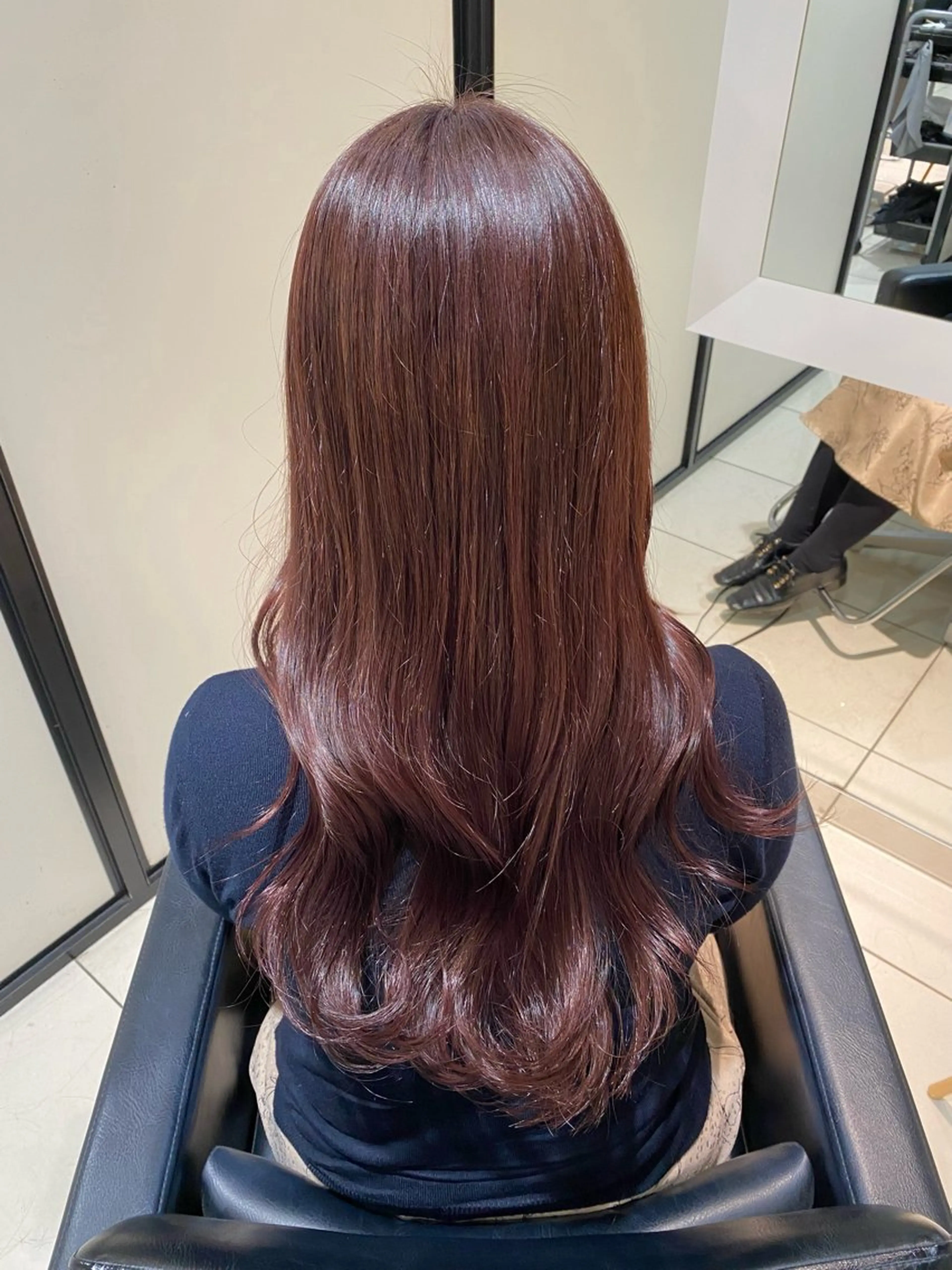 ロング カラー ラベンダーカラー ピンクカラー ピンクラベンダー カット ヘアカラー トリートメント グレージュ/レイヤー /韓国ヘア/RISAのヘアスタイル