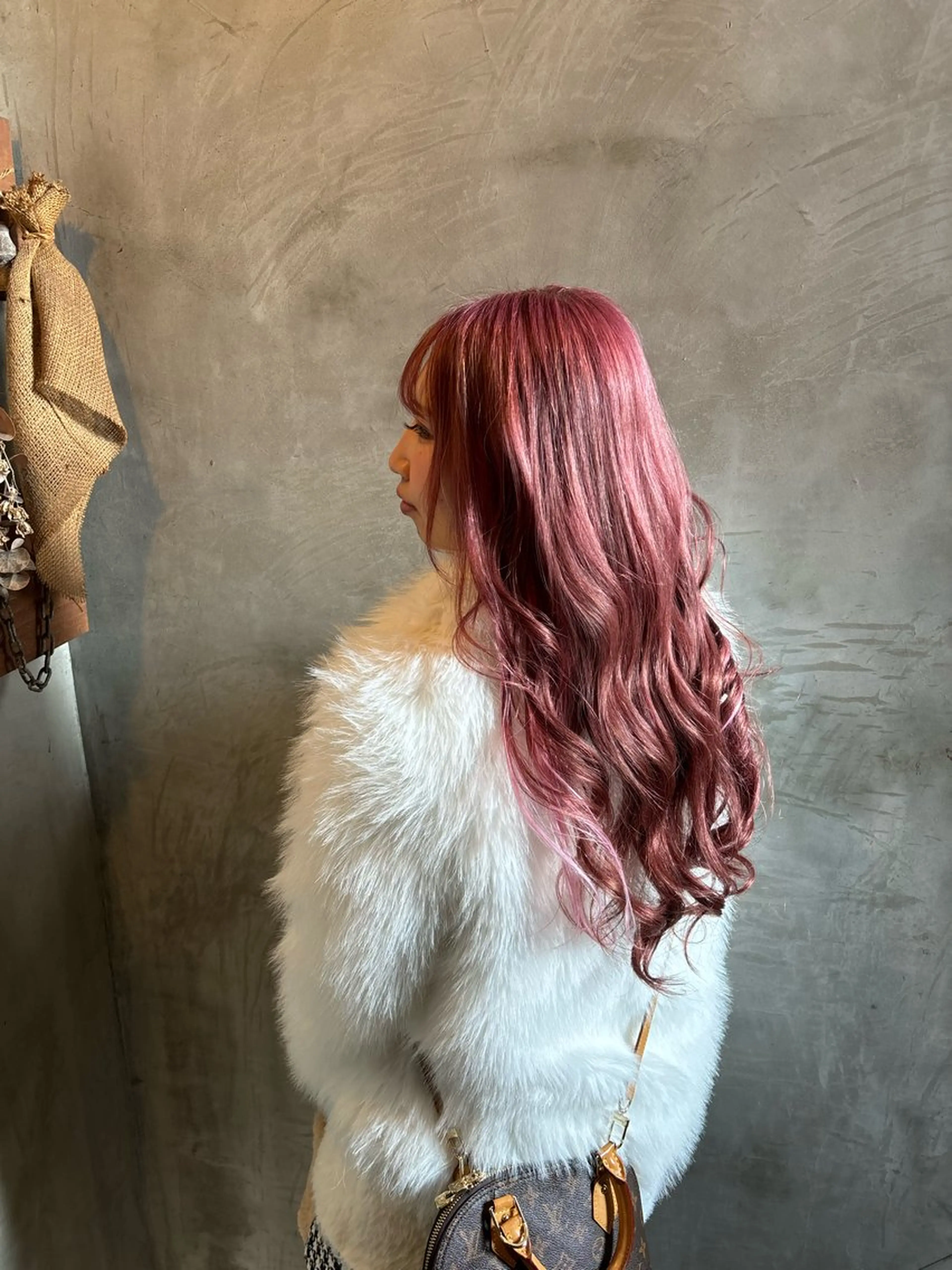 ロング カラー ピンクカラー エクステ メンズ/ヘアセット/ レイヤーカット/💶のヘアスタイル