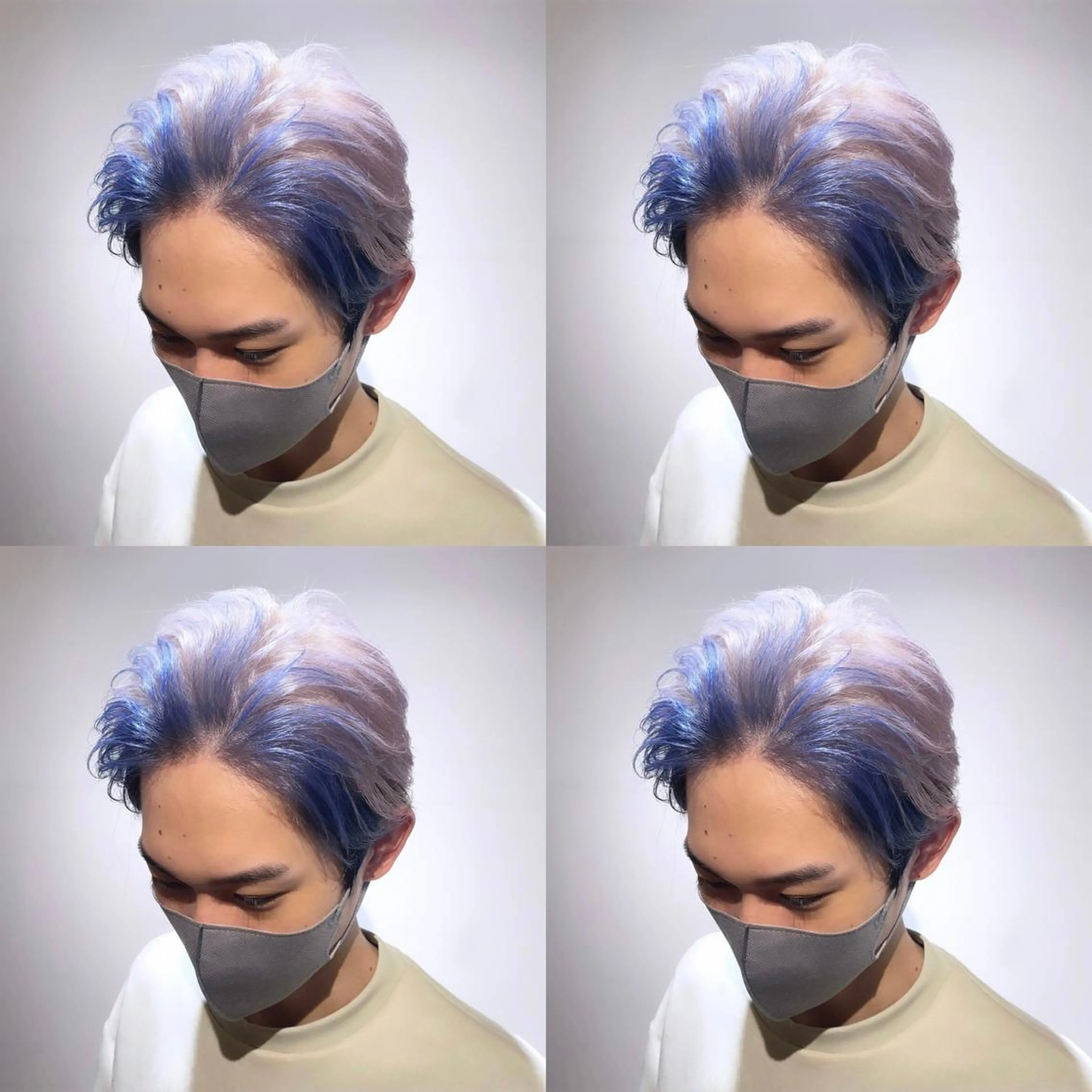 ショート カラー メンズ ブルーカラー 🌟トップデザイナー 高橋🌟のヘアスタイル