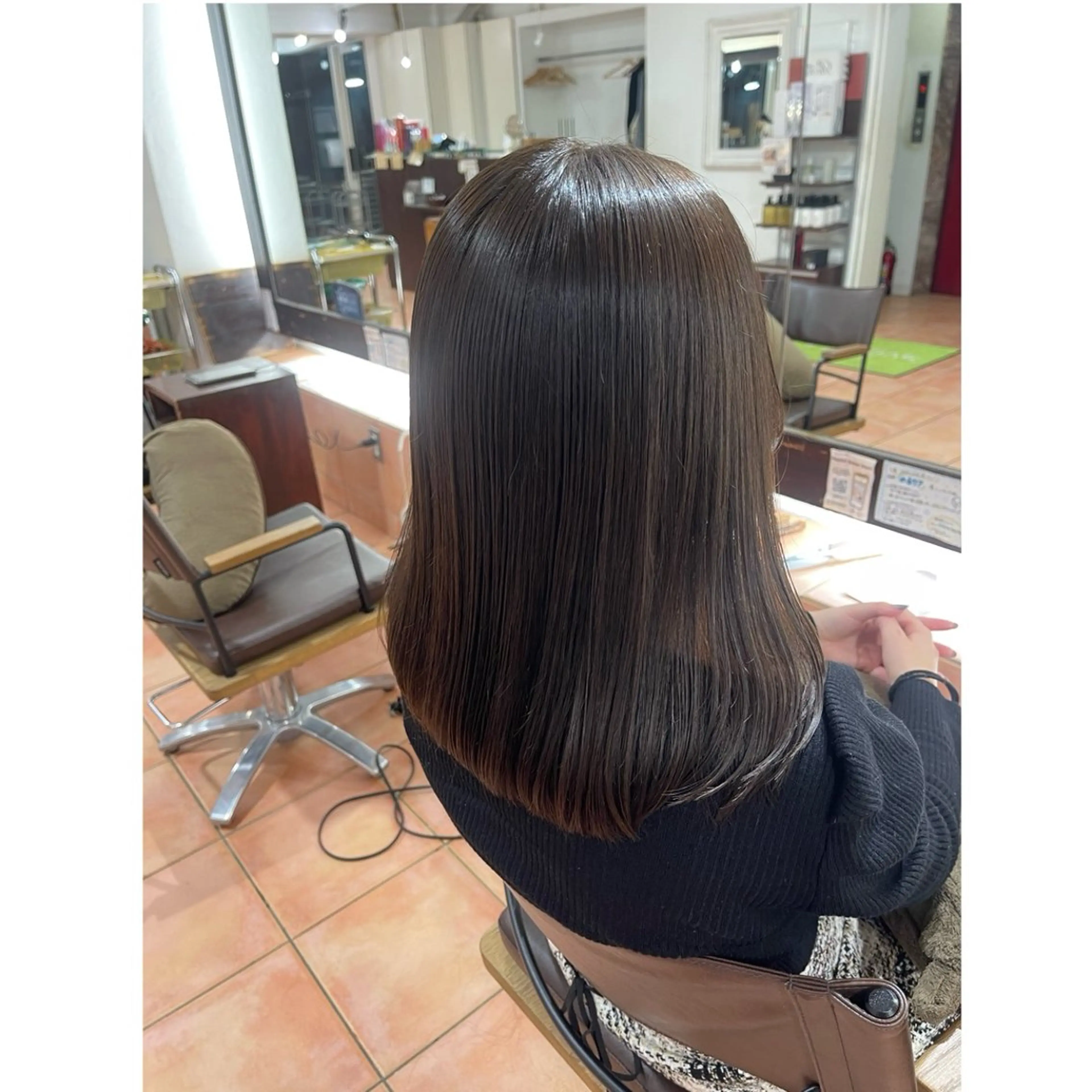 ミディアム カラー ヘアアレンジ カット ヘアカラー トリートメント 🦋エクステ/透明感 カラー🦋宮川莉央のヘアスタイル