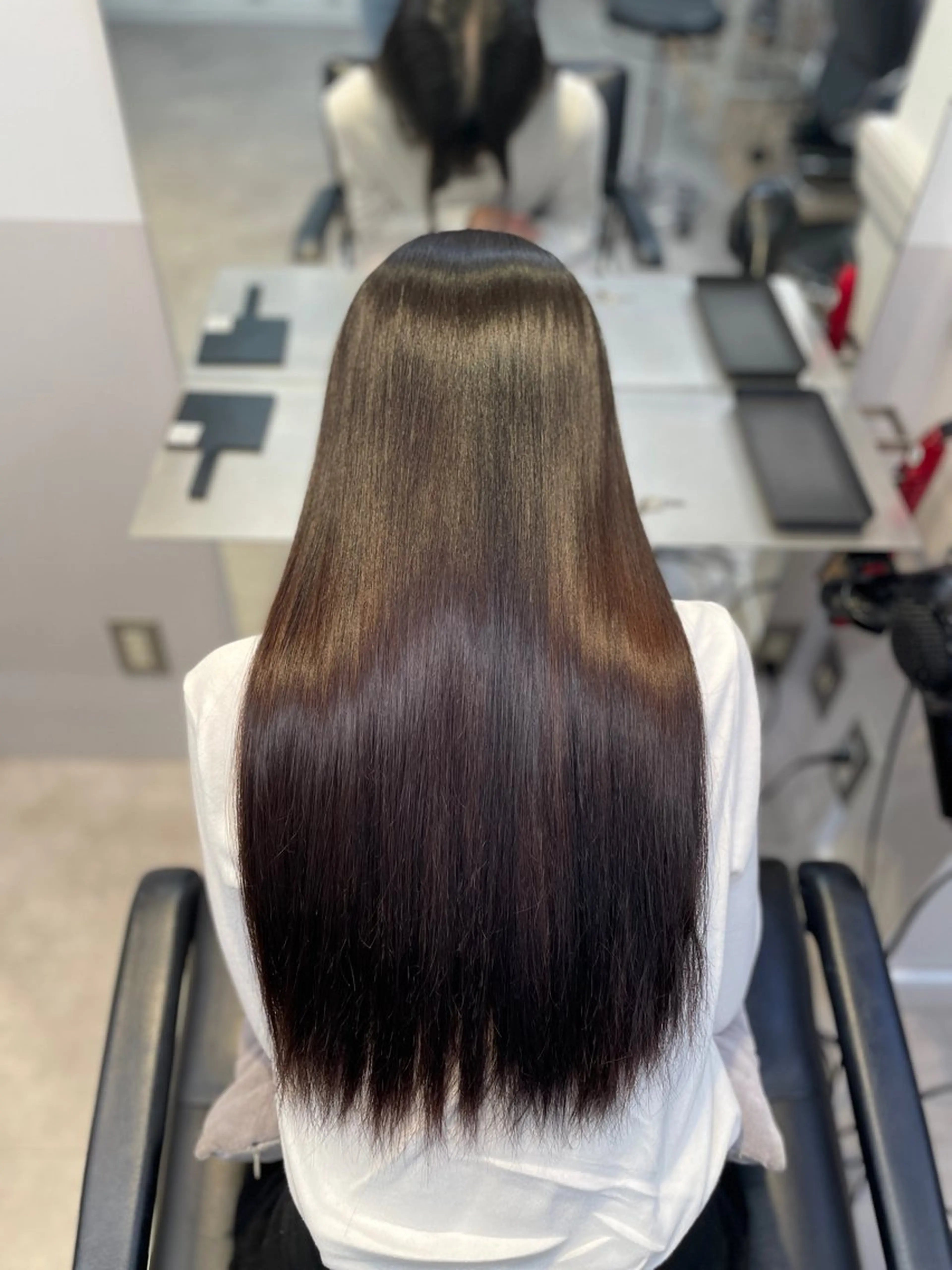 ミディアム 縮毛矯正 🤍ショートボブ 🤍NANAMI🤍のヘアスタイル