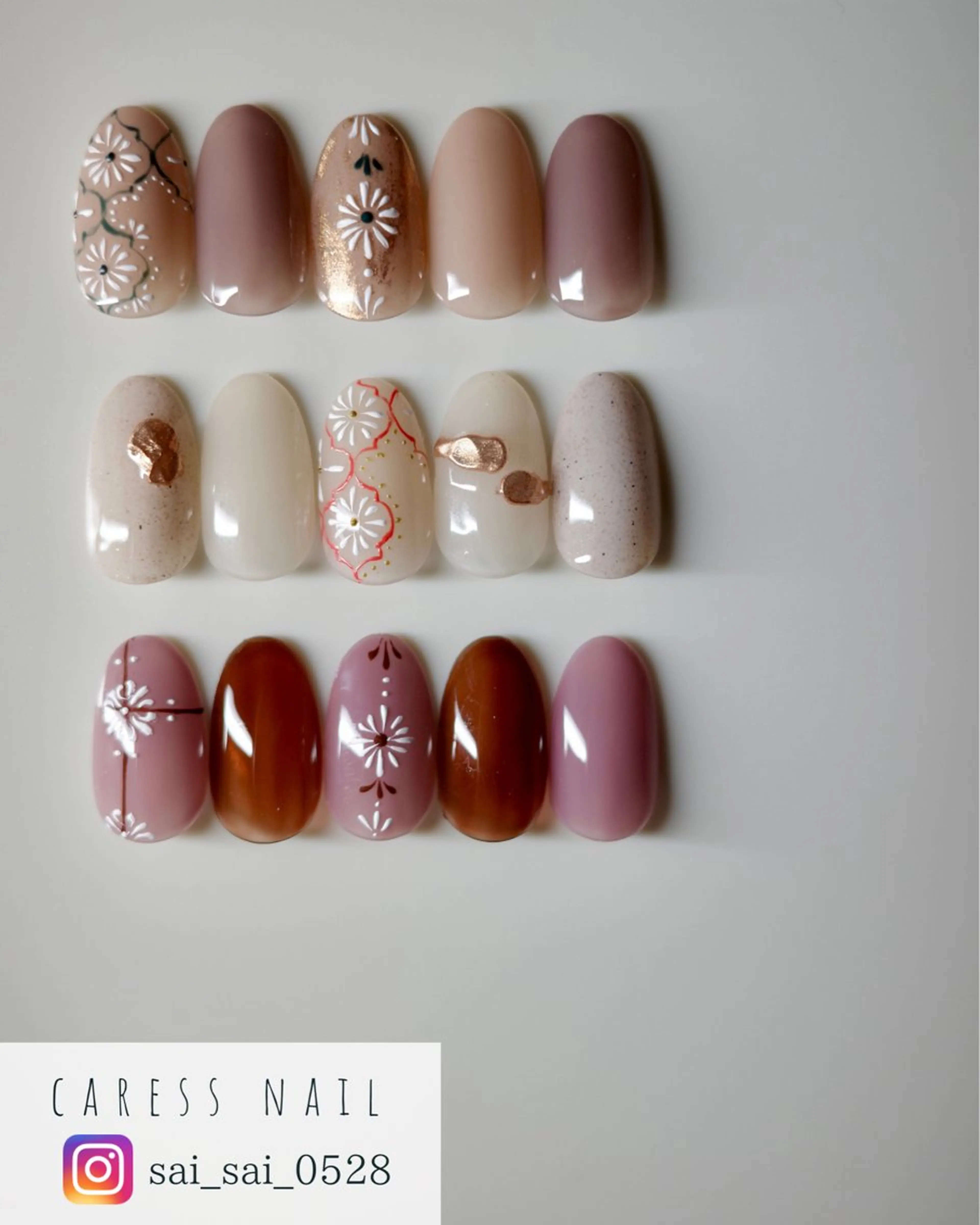 ネイル caress  nail カレスネイル　代々木上原所属・カレスネイル さいのネイルデザイン