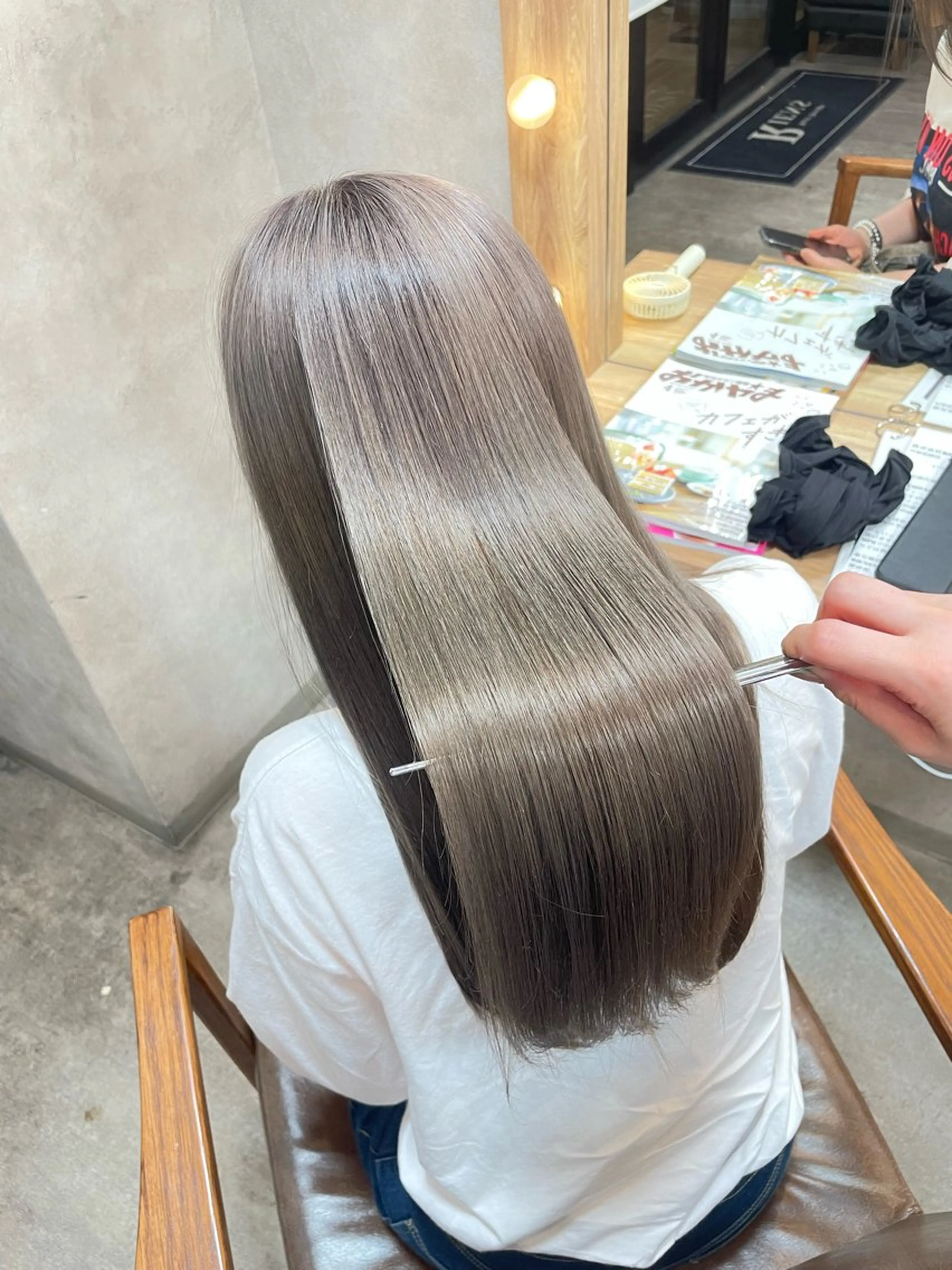 ロング ヘアカラー トリートメント 🔖RIENS /renaのヘアスタイル