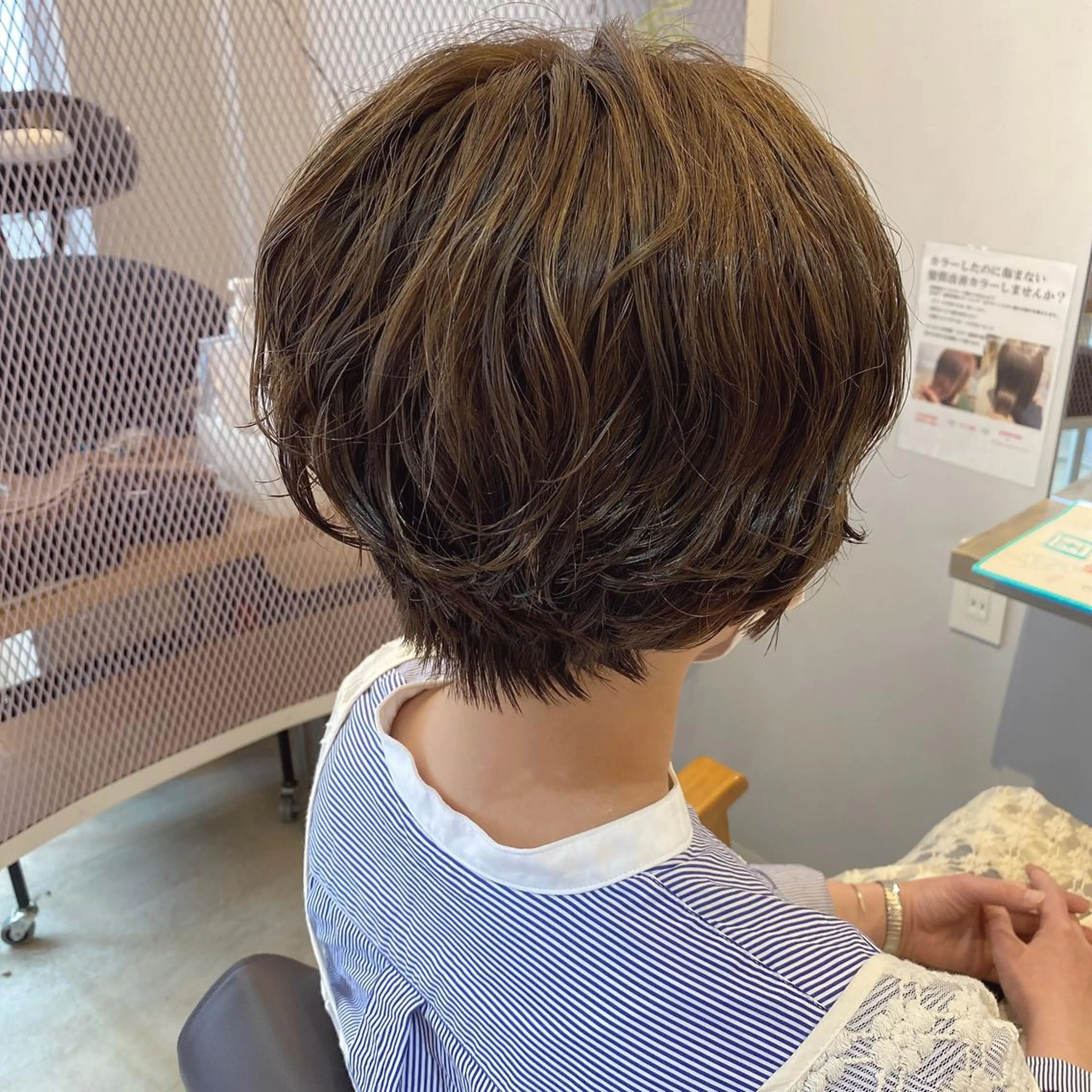 ショート 顔周りデザイン/ ママ美容師/濱ほのかのヘアスタイル