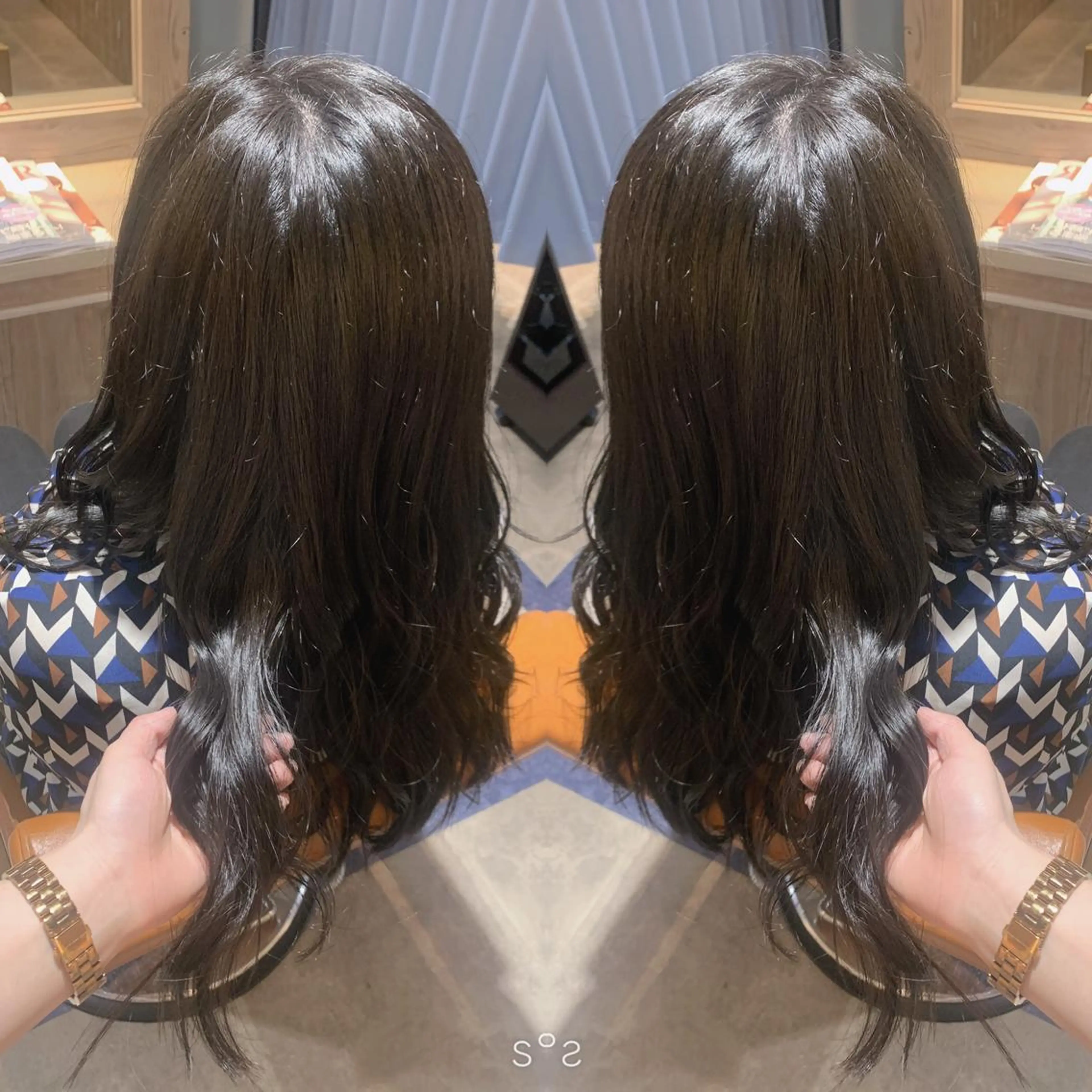 ロング カラー グレージュ 韓国🇰🇷 ✂︎hair 内田愛のヘアスタイル