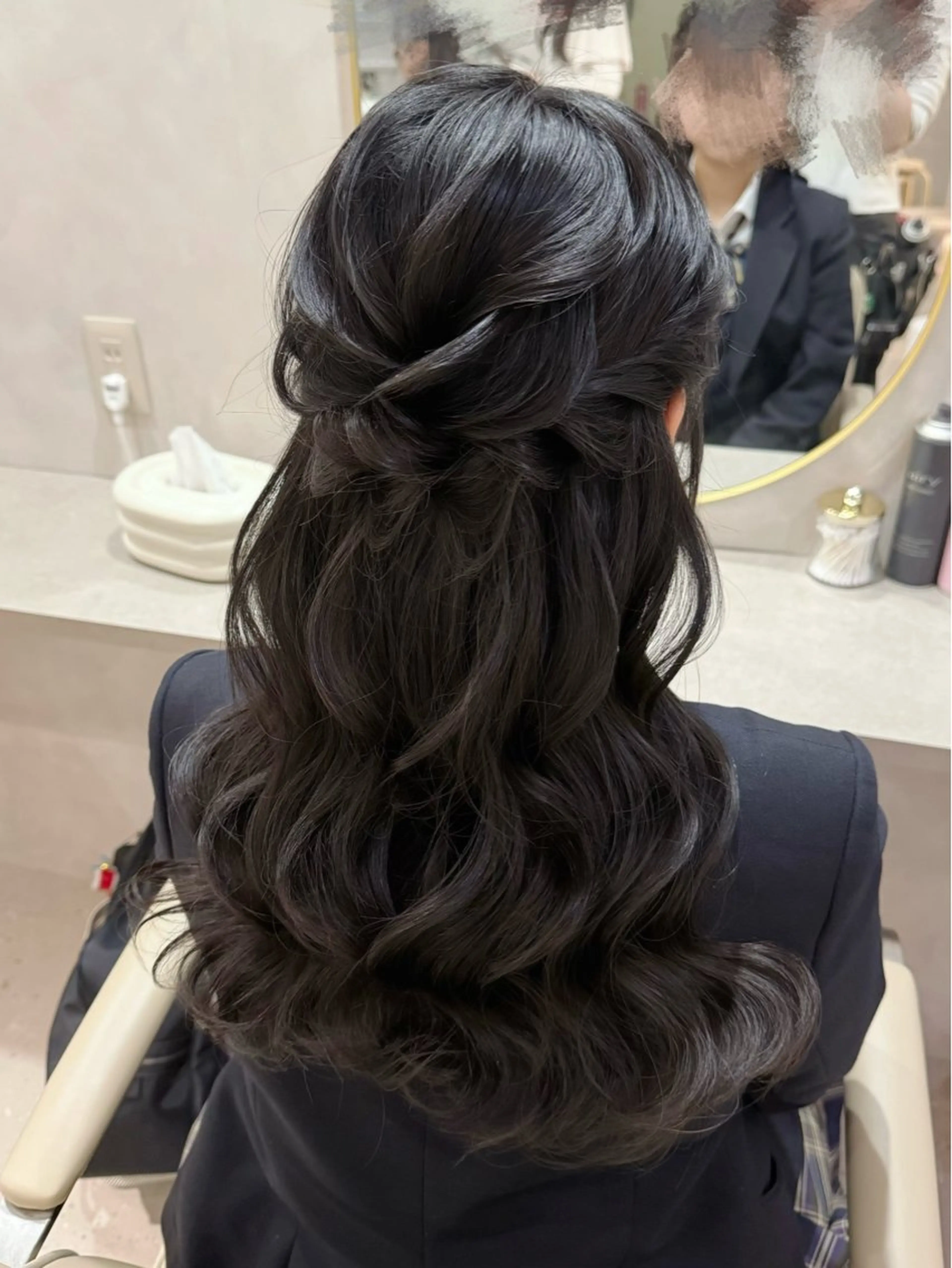 ヘアアレンジ ヘアセット セットサロンCURE 🩵あんみのマツエク・マツパデザイン