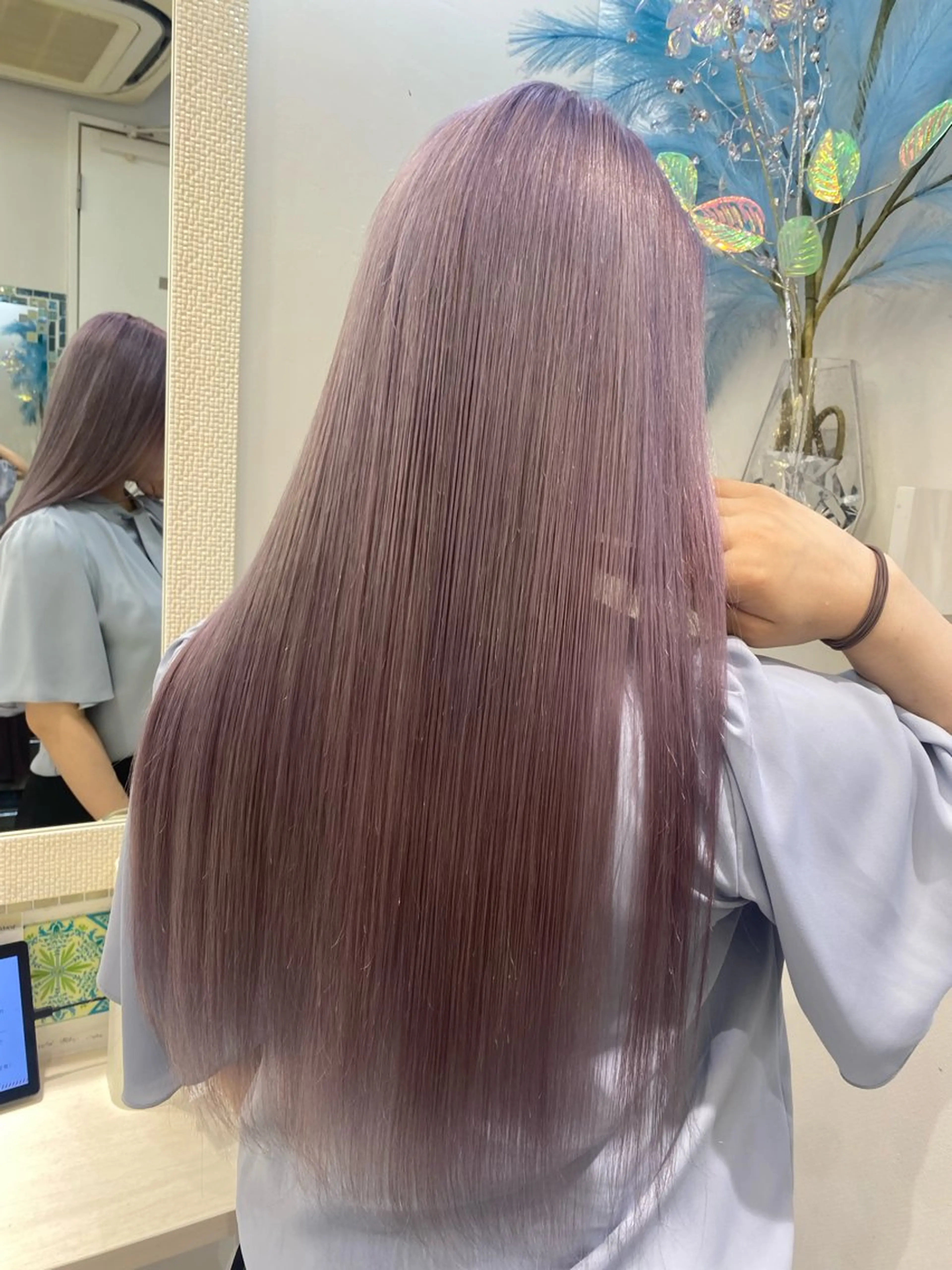セミロング カラー ブリーチカラー💖 rukaのヘアスタイル