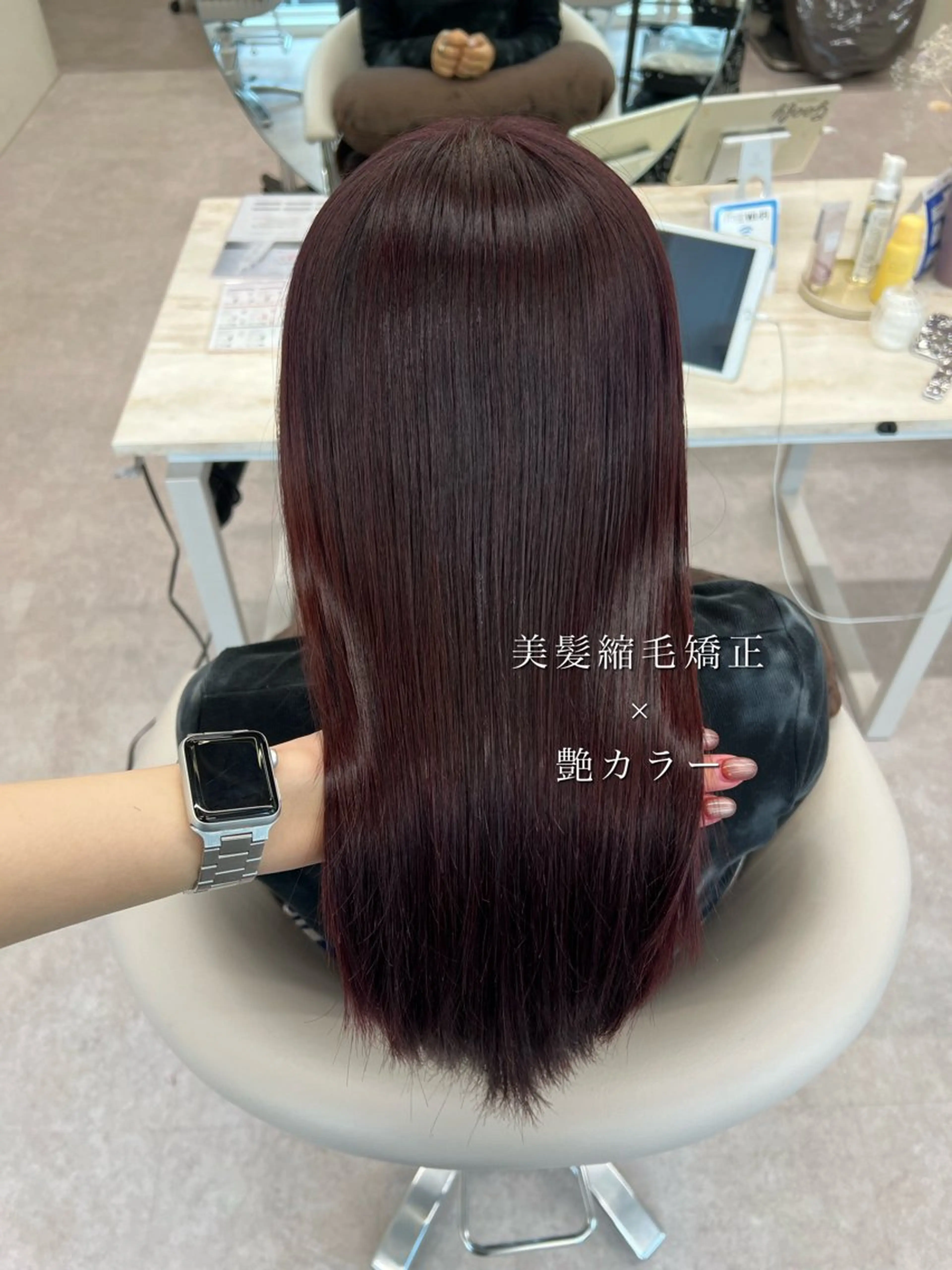 ロング カラー 縮毛矯正 カット ヘアカラー 縮毛矯正 トリートメント 美髪矯正/髪質改善/ 艶髪🤍伊藤梨紗のヘアスタイル