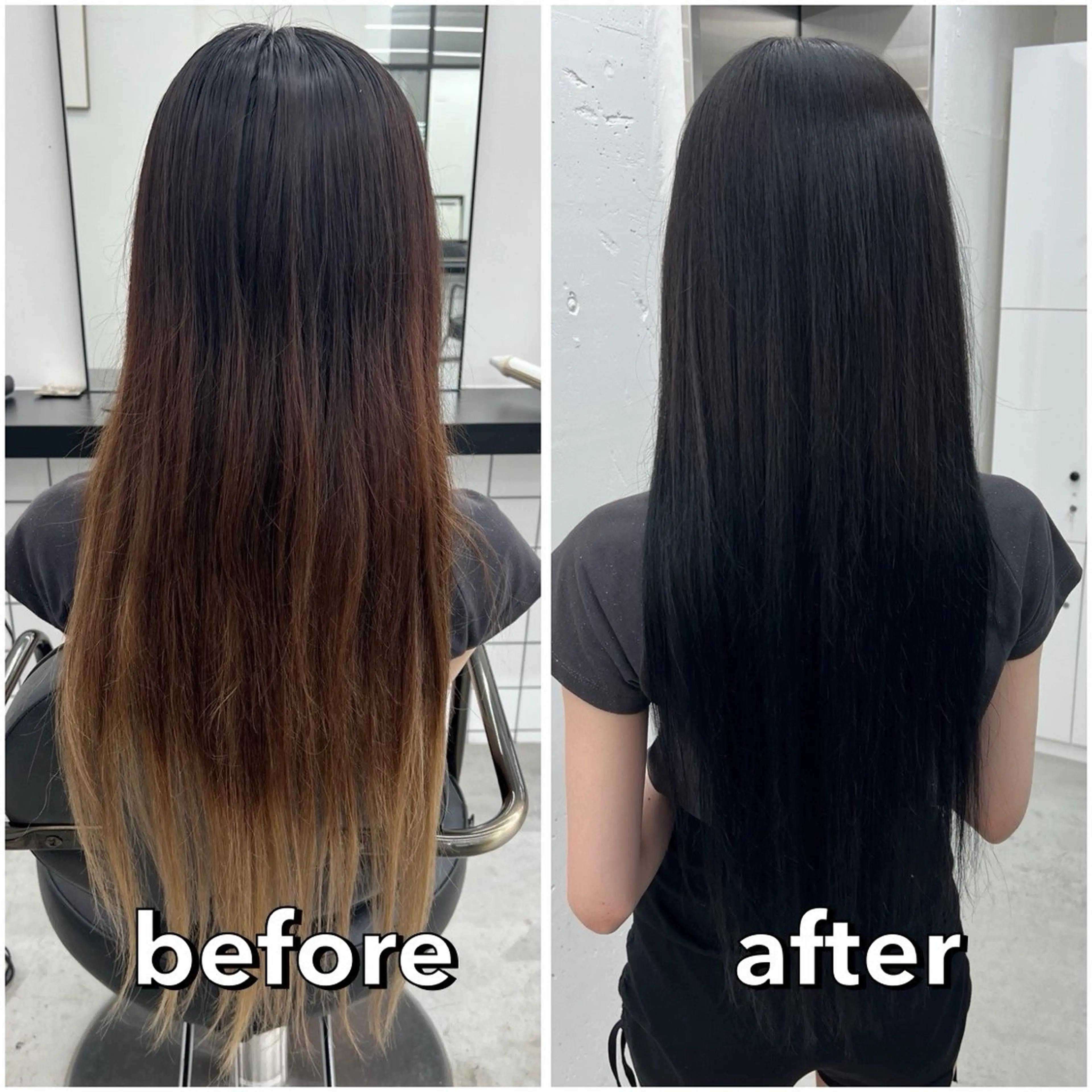 ロング カラー 黒髪 透明感カラー ナチュラルブラック 🌷︎あすか🌷 JILLSTUDIOのヘアスタイル