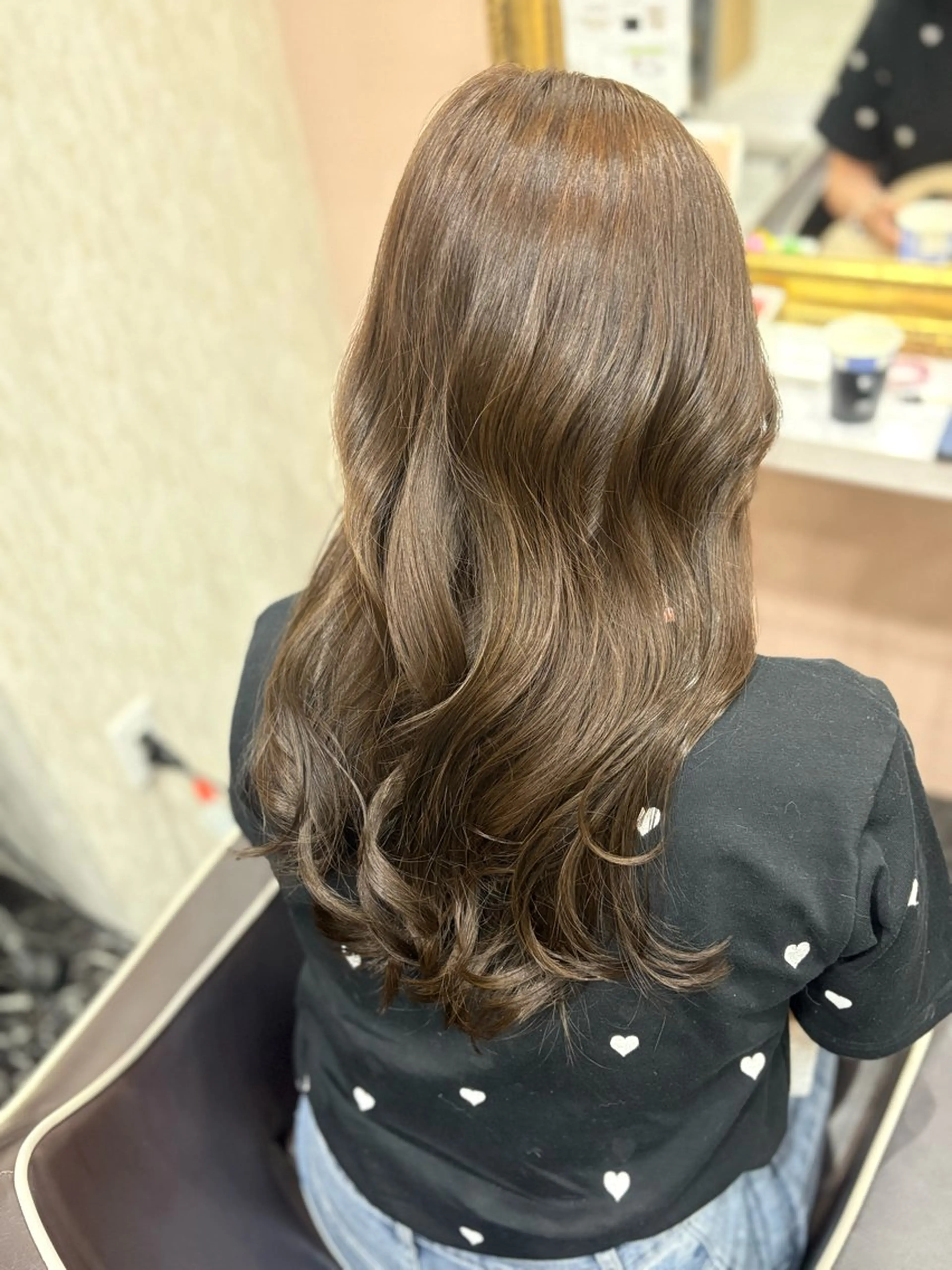 セミロング カット ヘアカラー トリートメント 暗髪艶カラー/ 髪質改善TR/maiのヘアスタイル