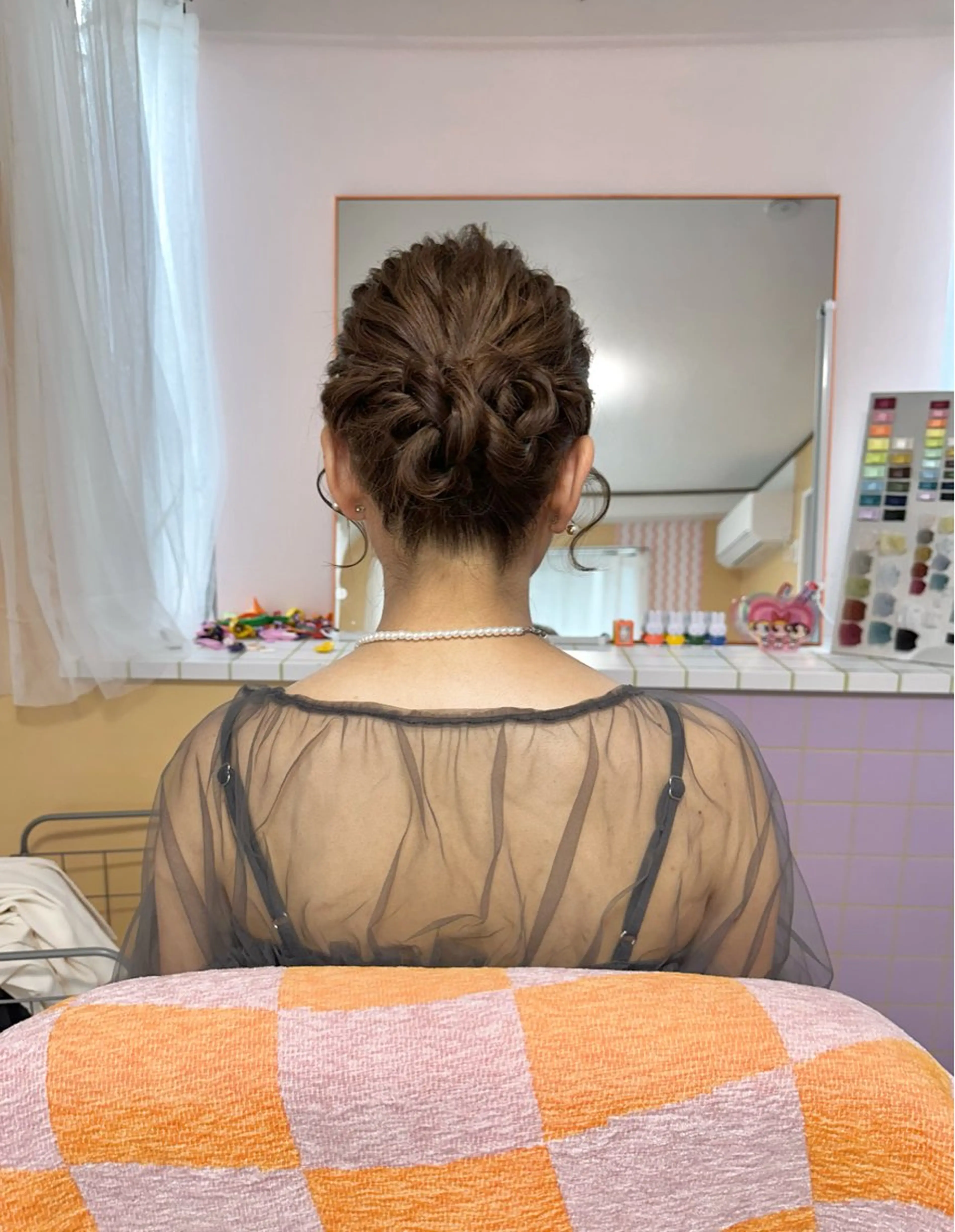 セミロング ヘアセット 黒川 麗のヘアスタイル