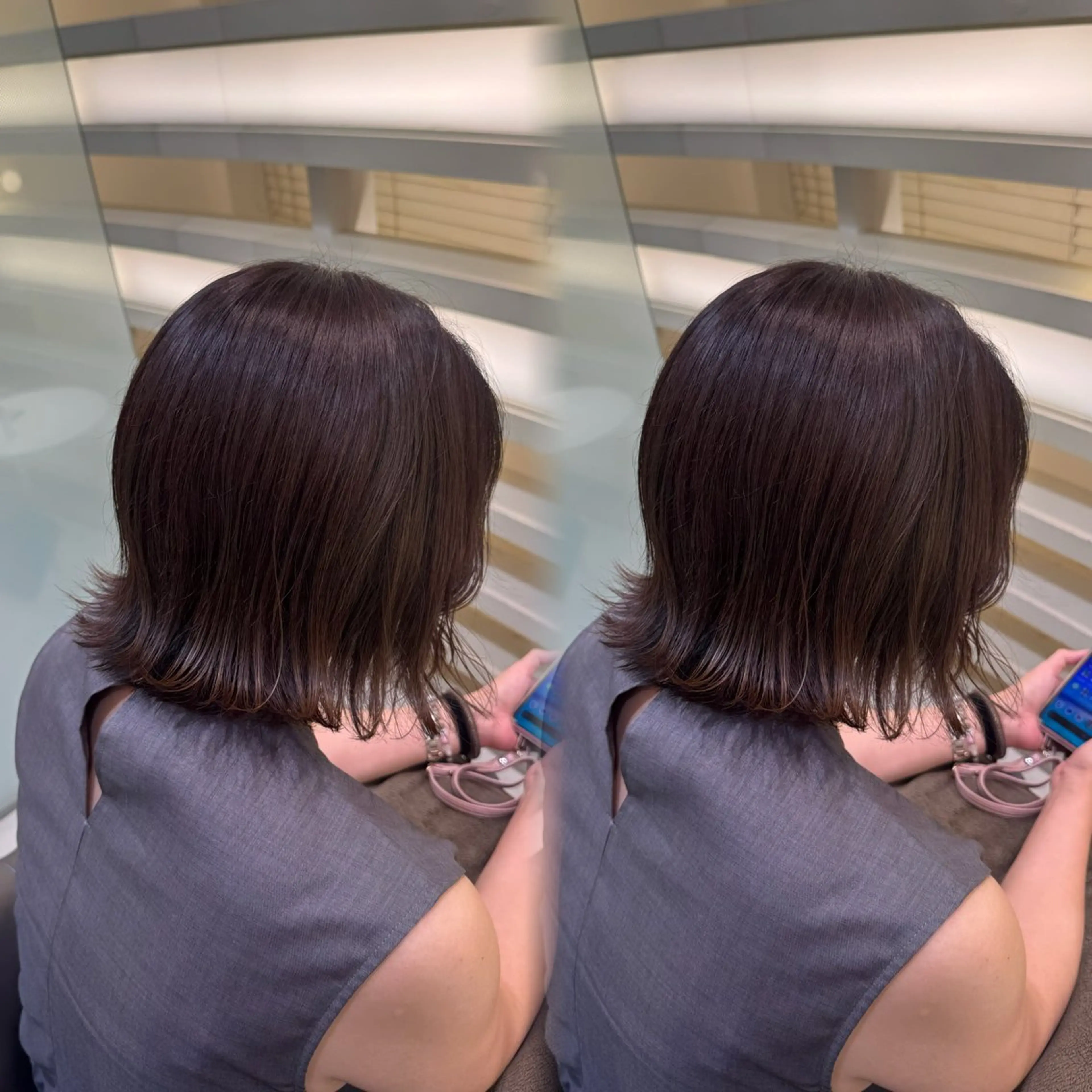 カラー 透明感カラー オリーブカラー 艶髪／カラー／ 銀座／RINA🎀のヘアスタイル