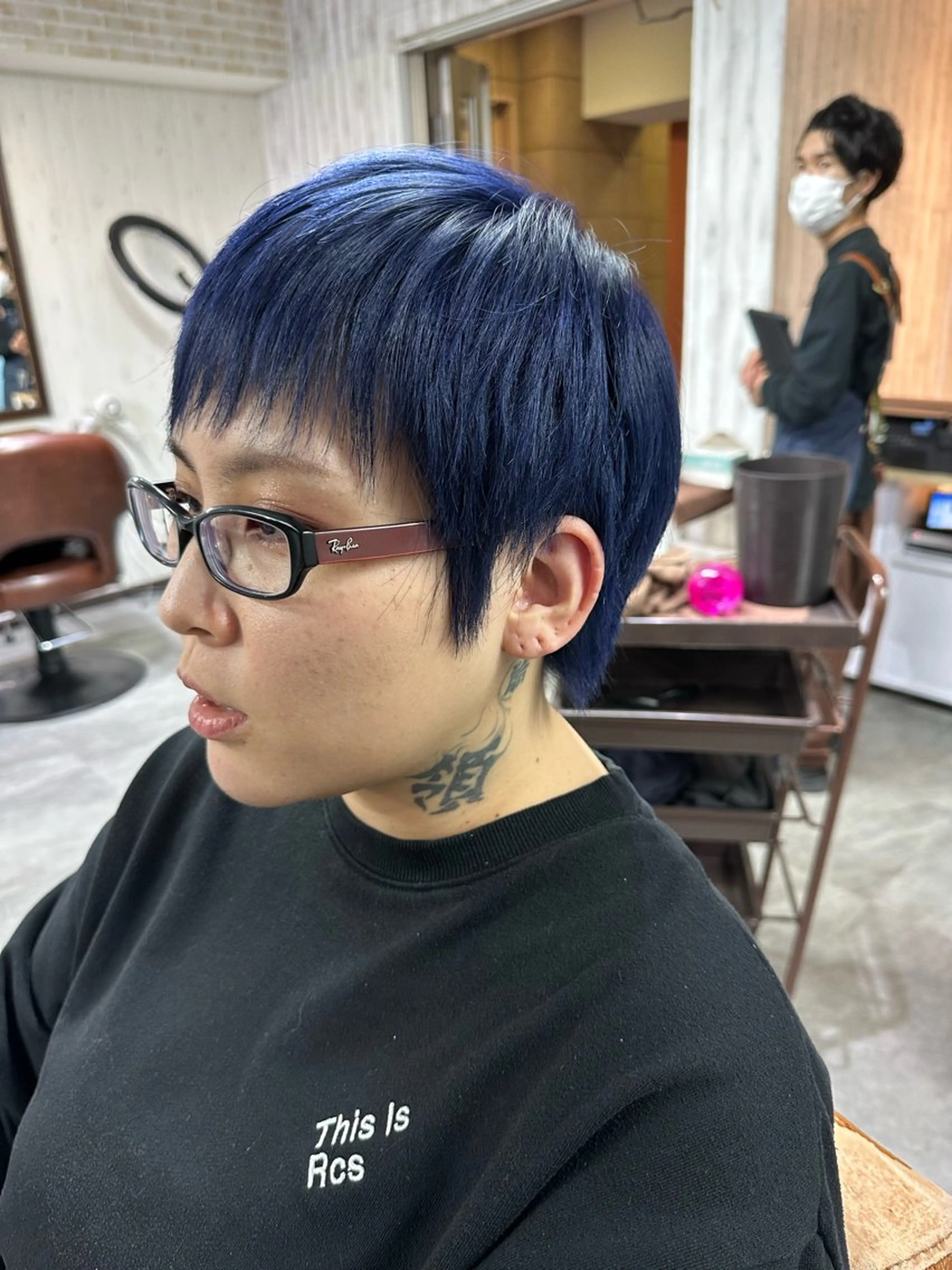 ショート ハイライト 髪質改善 レイヤーカット 髪質改善ayame 横山諒のヘアスタイル