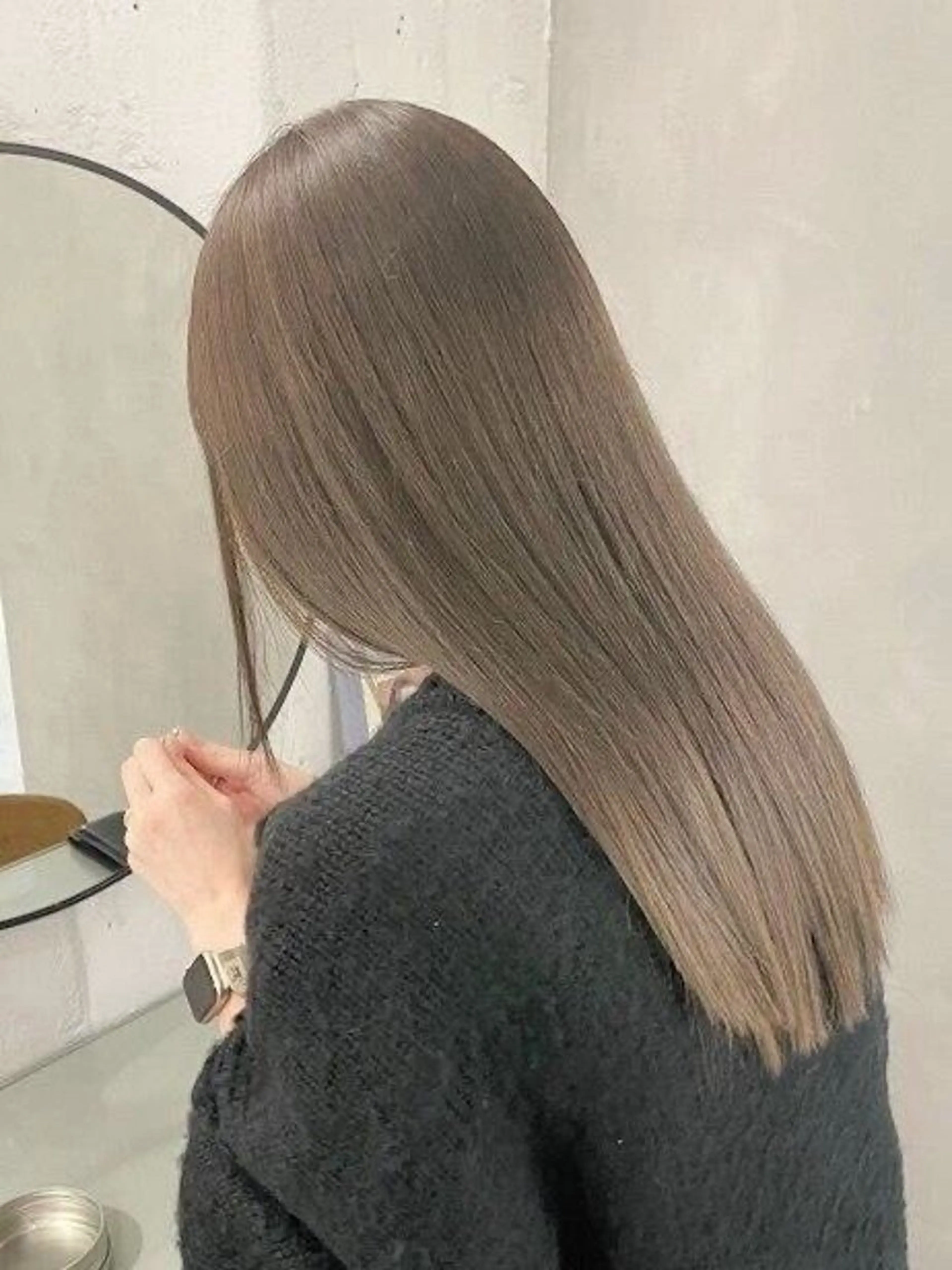 ロング カラー カット 縮毛矯正 お悩み解決縮毛矯正 レイヤー達人柴崎大樹のヘアスタイル