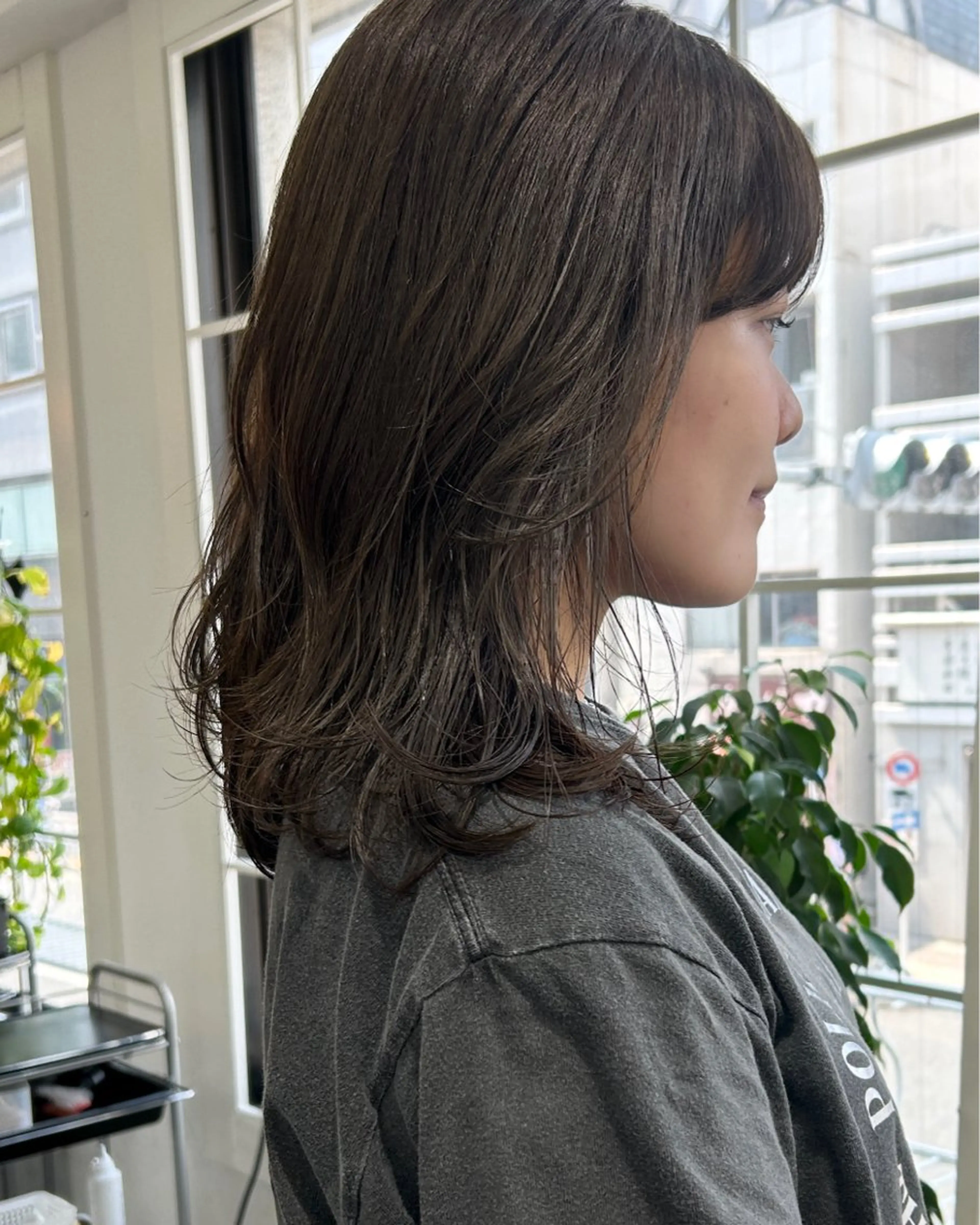 セミロング カラー レイヤーボブ/ 艶カラー/サナ🌼のヘアスタイル