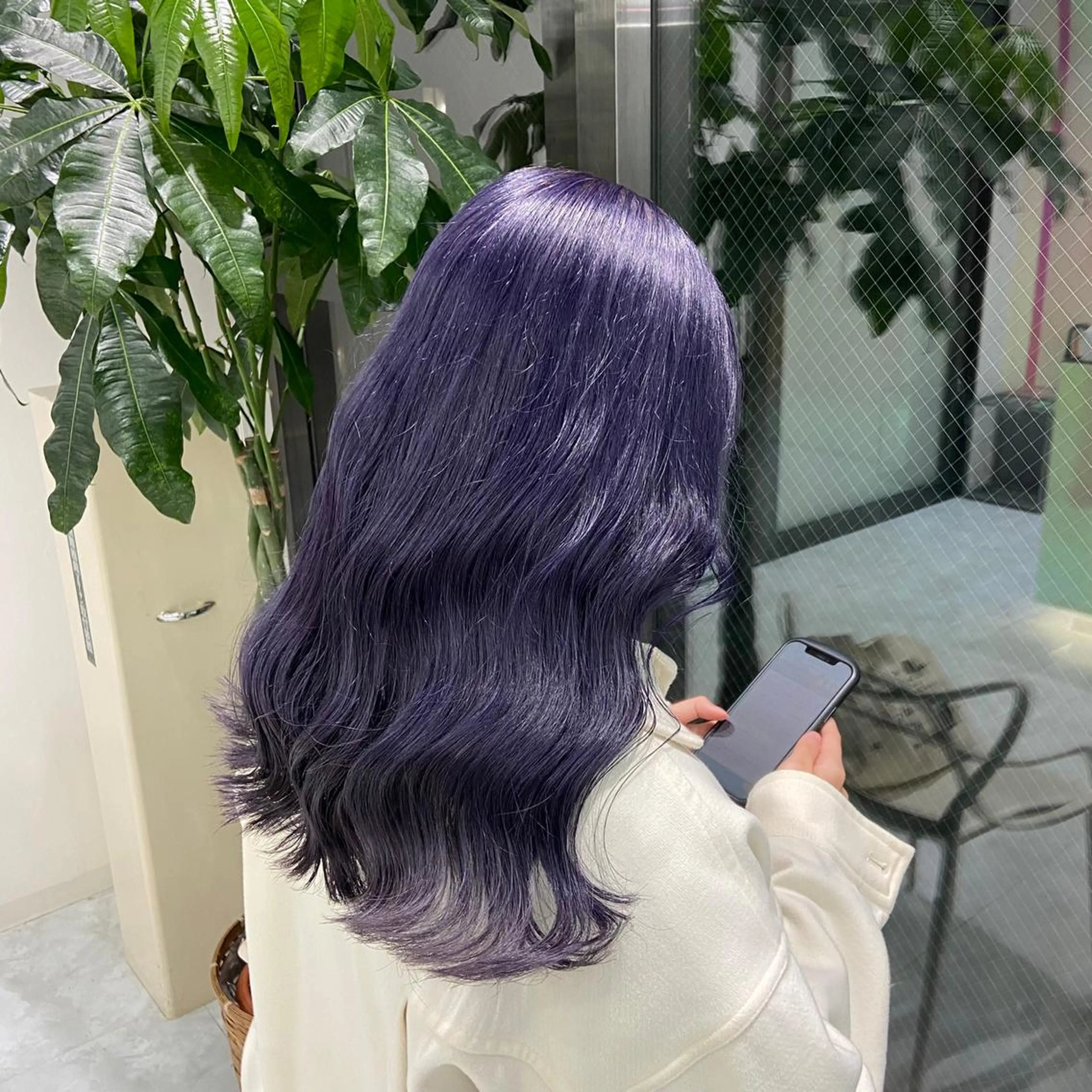 ロング カラー ヘアカラー レイヤー×透明感カラ ーHAYATOのヘアスタイル