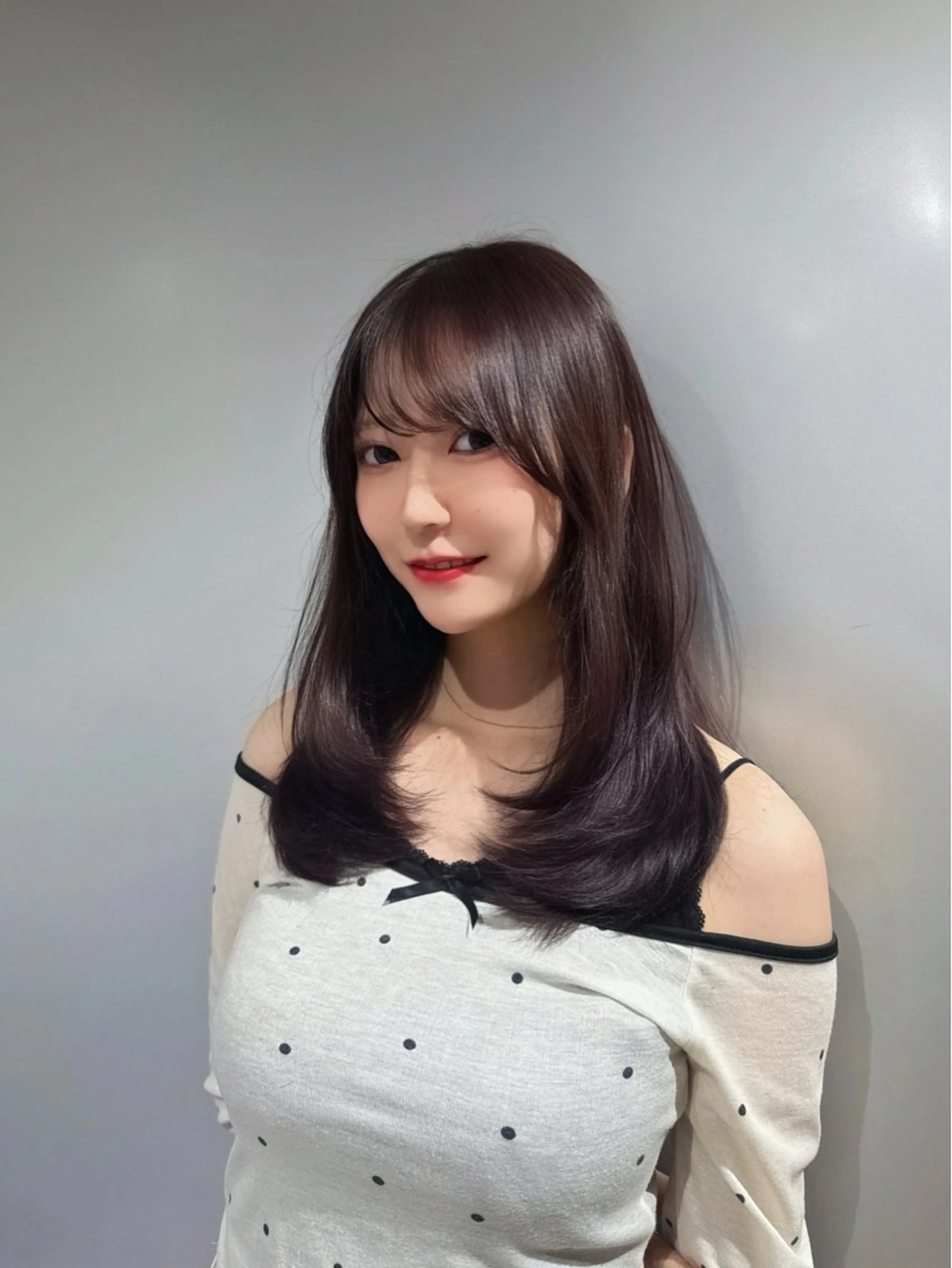 セミロング カラー カット ヘアカラー トリートメント 髪質改善/透明感ヘア にちか🐰のヘアスタイル