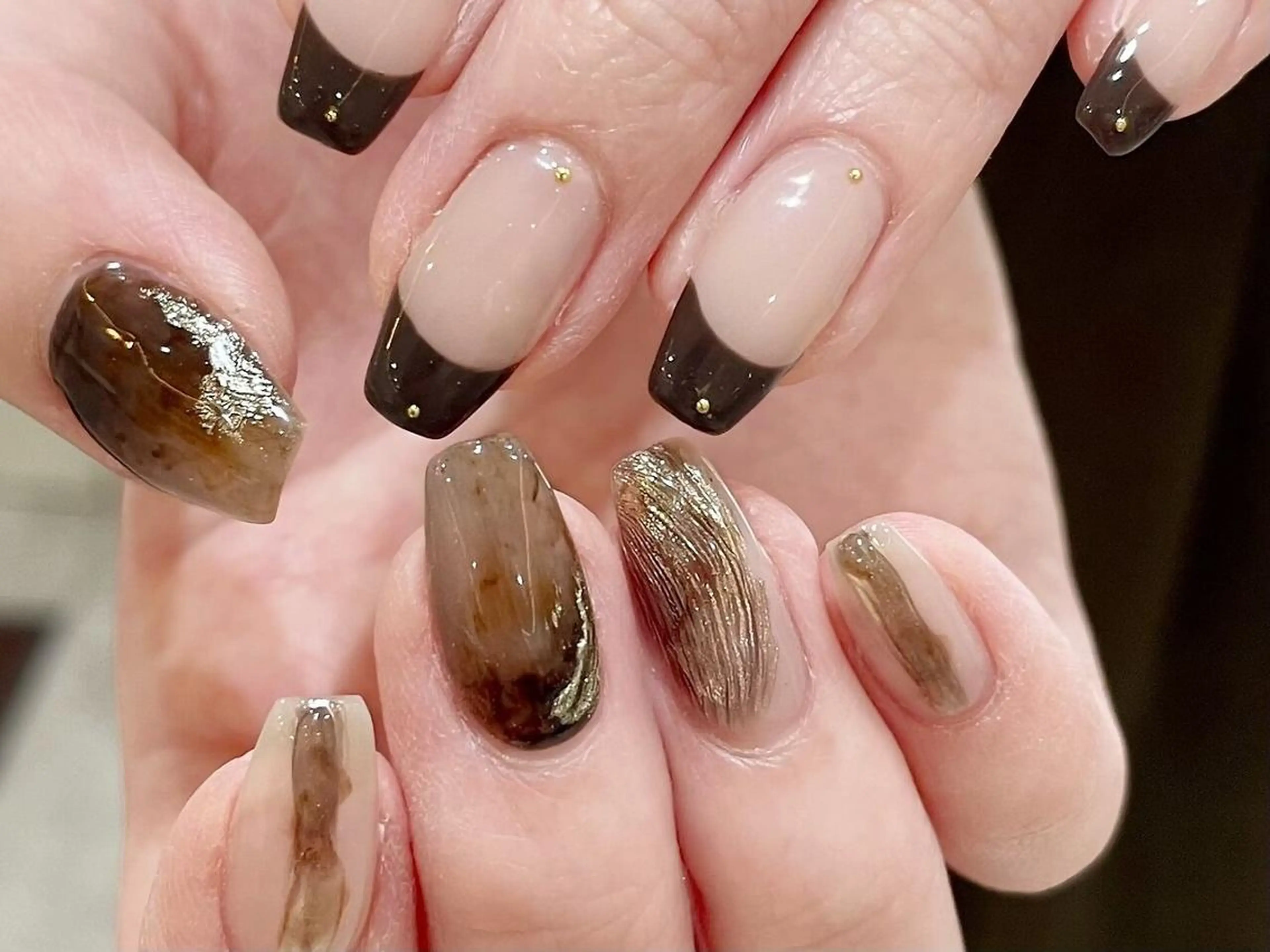 ネイル アートネイル フレンチネイル ハンドネイル パラジェル認定サロン N°nail 立川のネイルデザイン