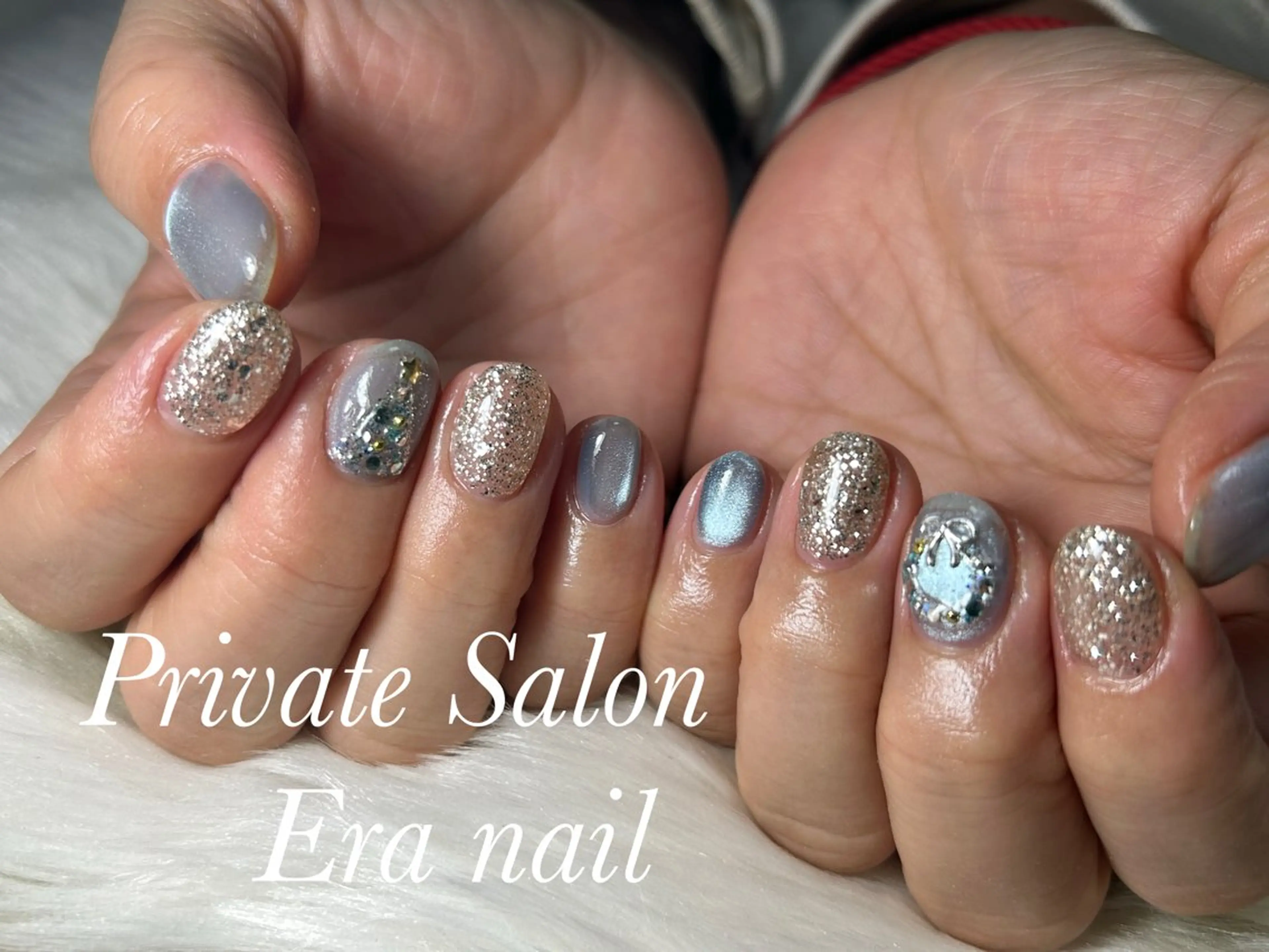 ネイル 冬ネイル クリスマス ハンドネイル Era nailのネイルデザイン