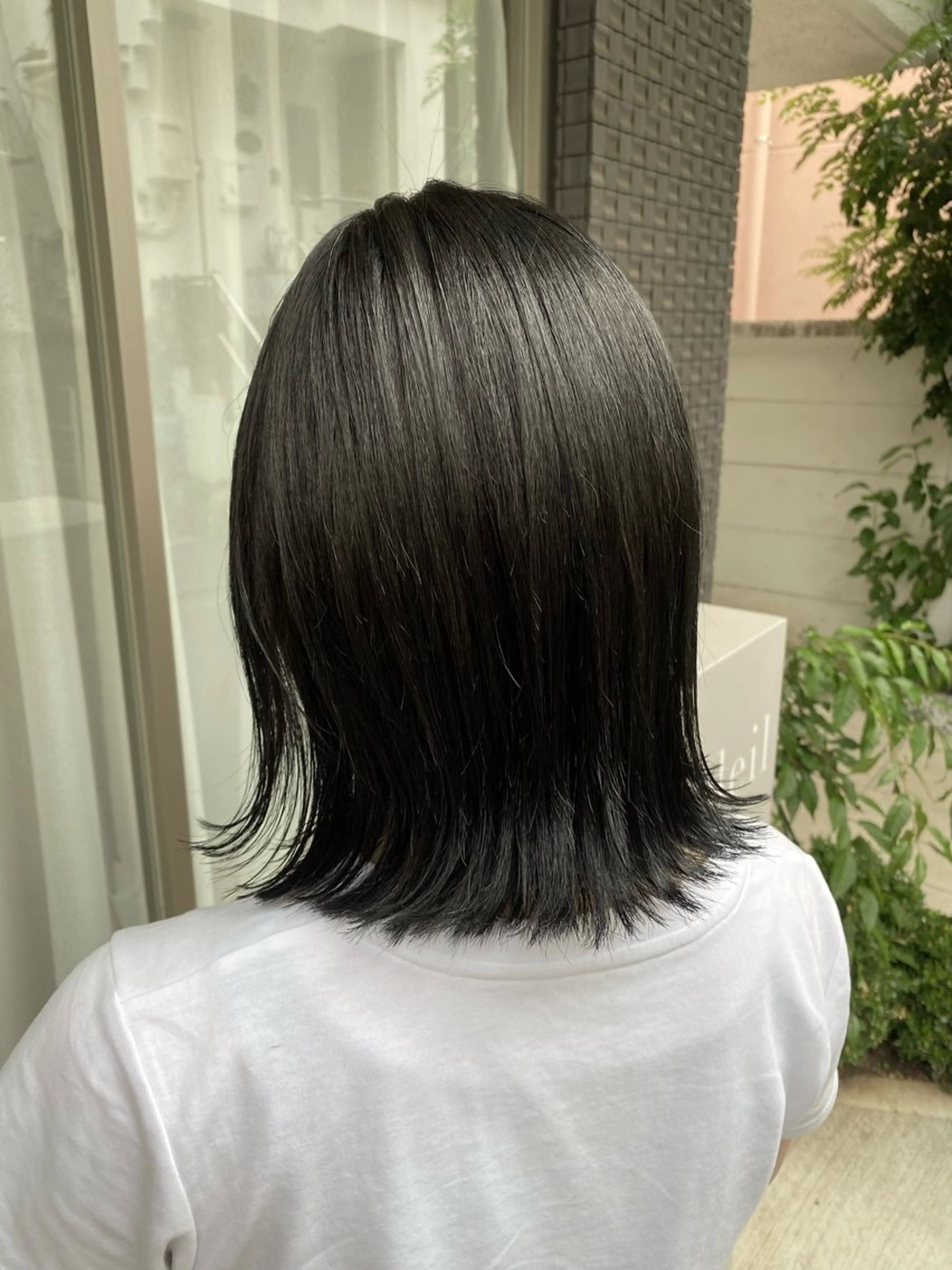 ショート カラー ダークグレー ダークグレージュ グレージュ カット ヘアカラー トリートメント グレージュ/レイヤー /韓国ヘア/RISAのヘアスタイル