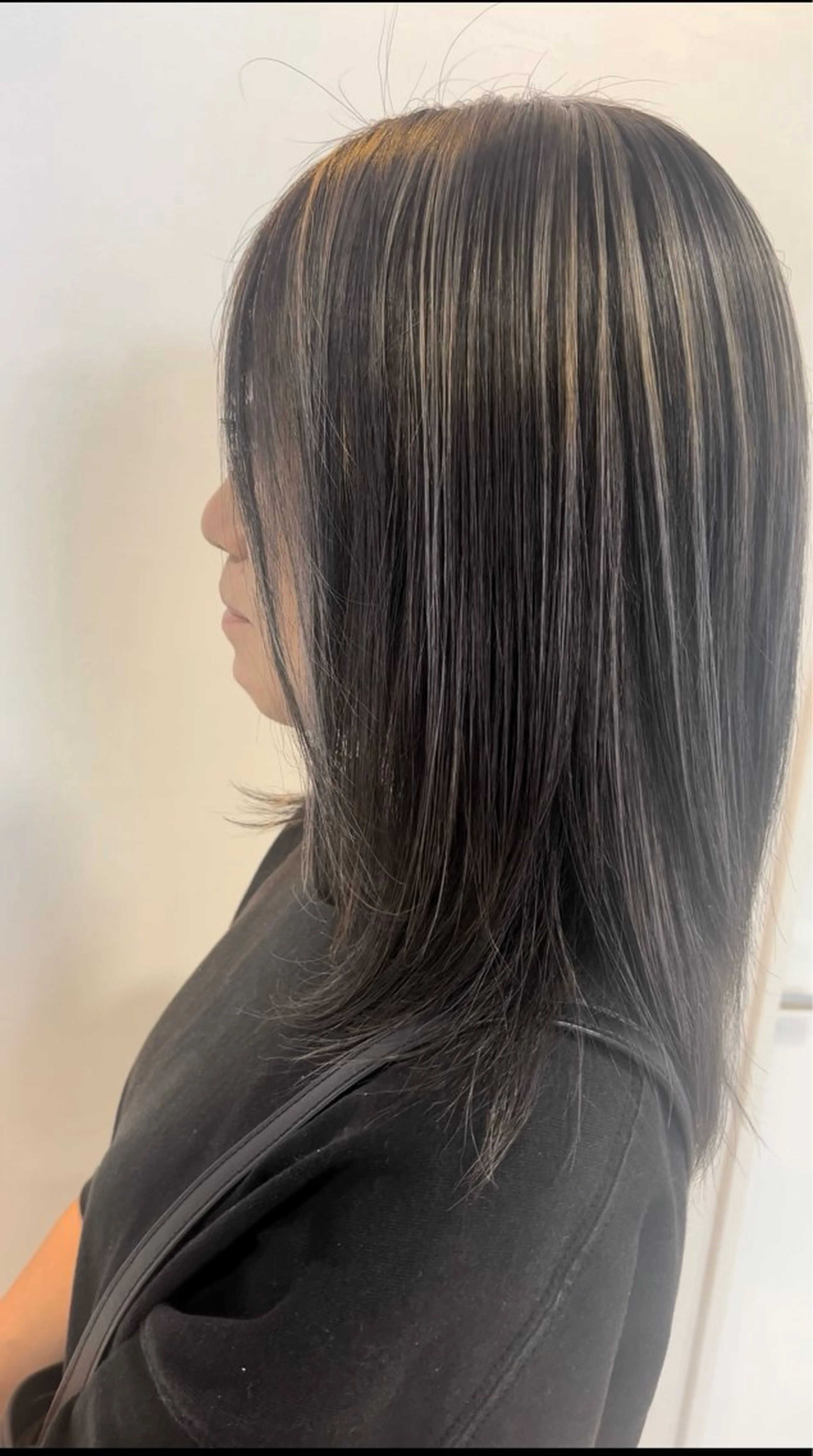 ロング ハイライト ショート・ボブ・髪 質改善🧡関　玲子のヘアスタイル