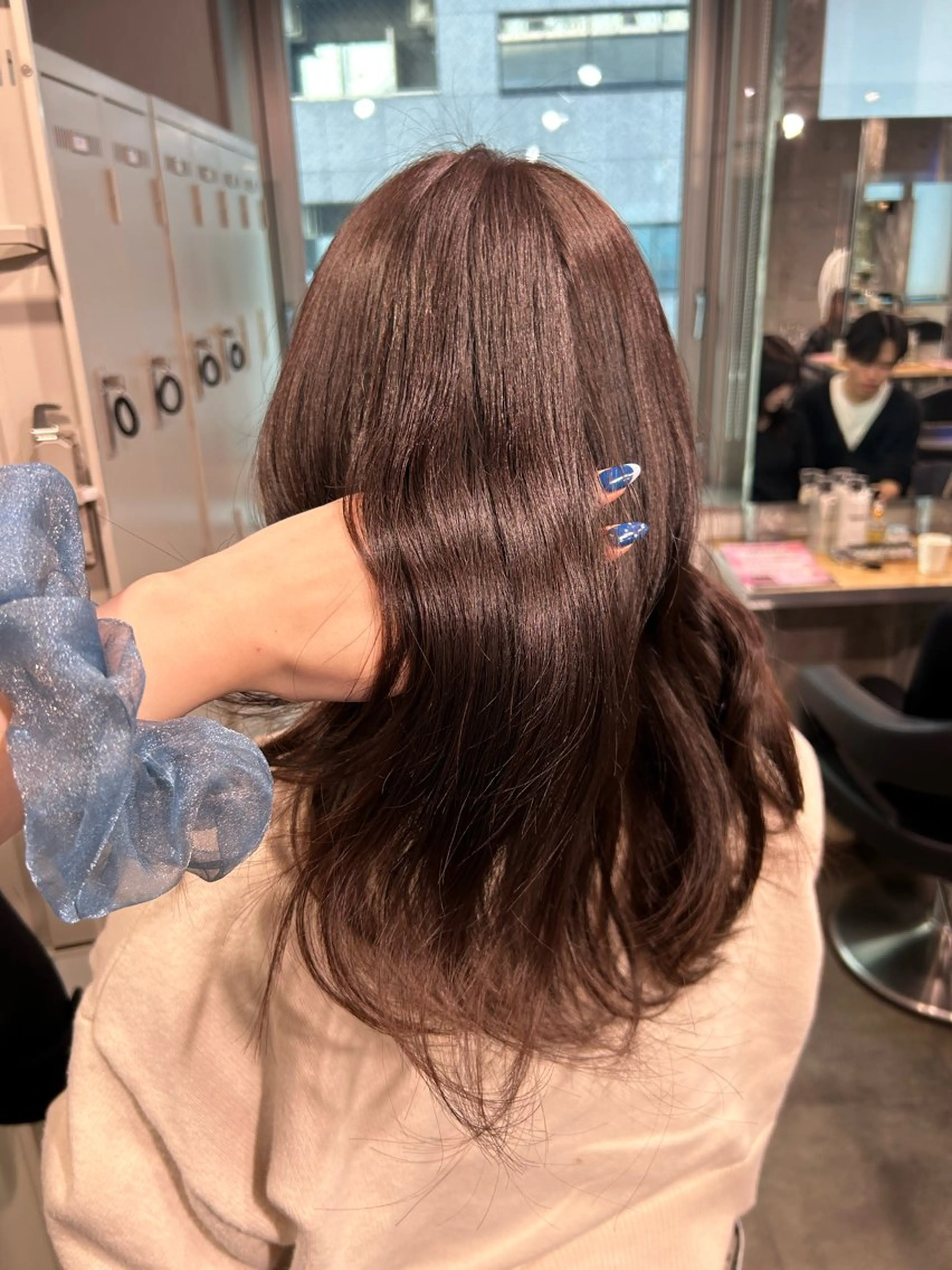 ロング カラー ヘアカラー トリートメント 💙韓国スタイル💙 亜子のヘアスタイル