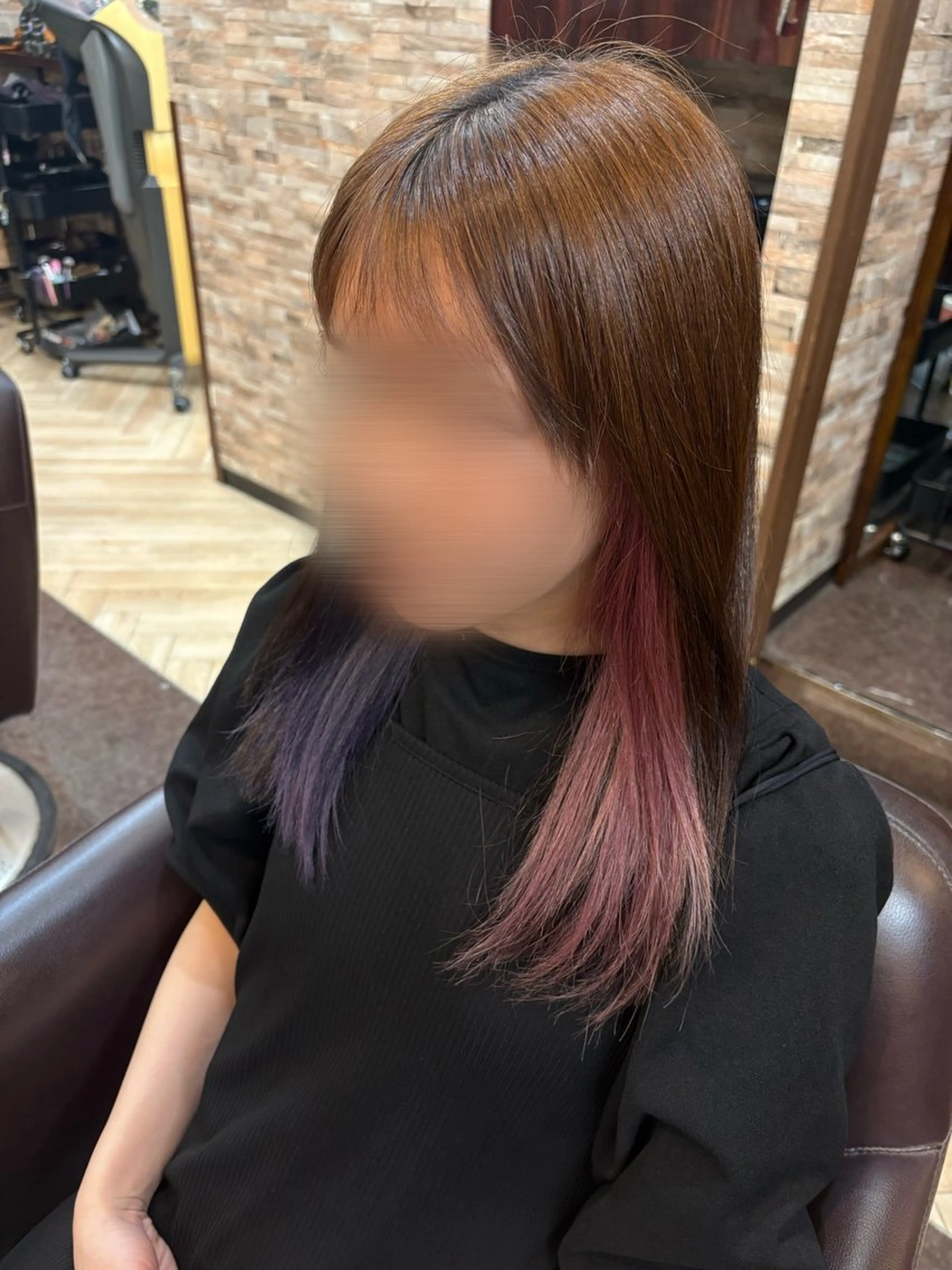 セミロング ヘアカラー インナーカラー/池袋 /るかのヘアスタイル