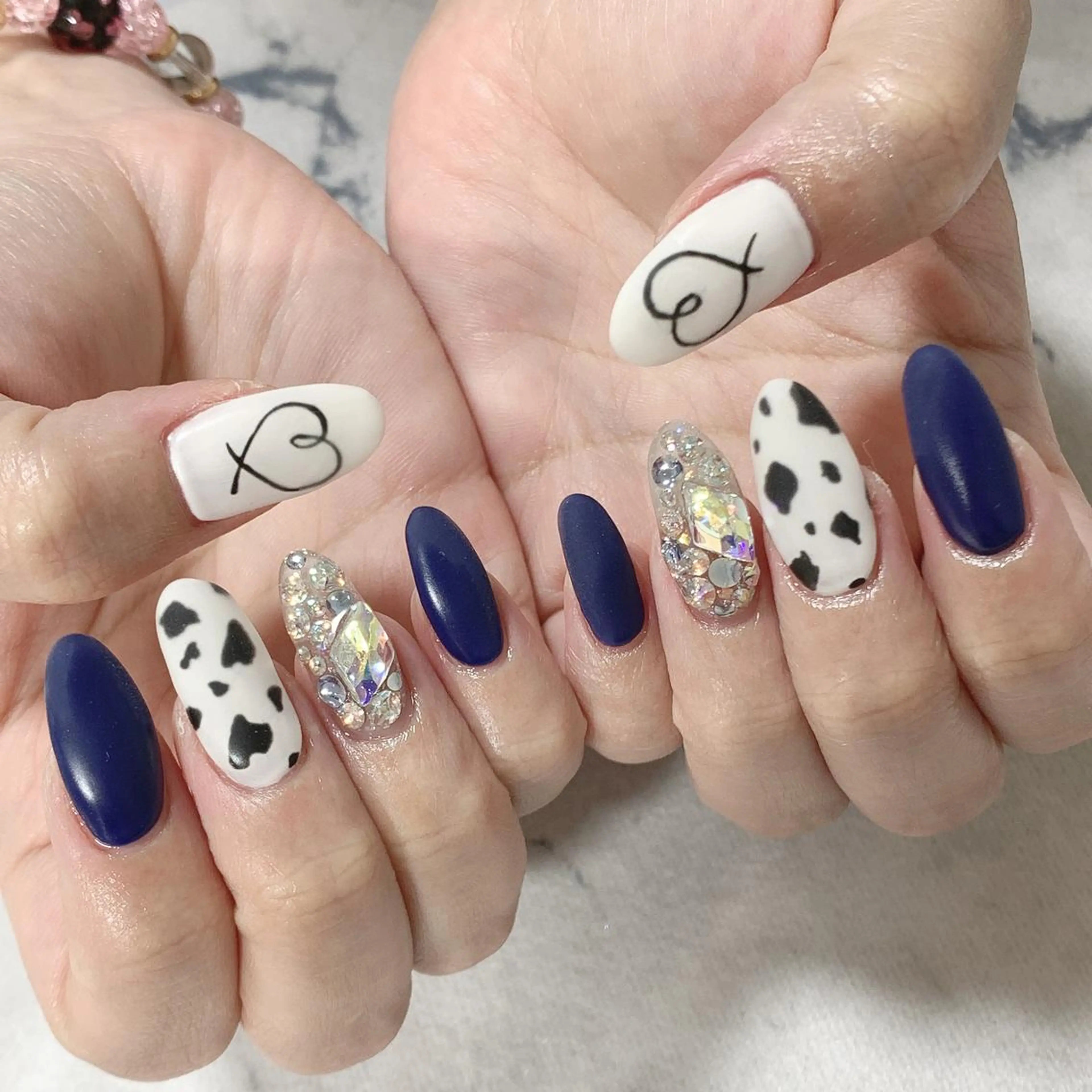 ネイル ネイビー Jeremy ♡ HARUKAのネイルデザイン