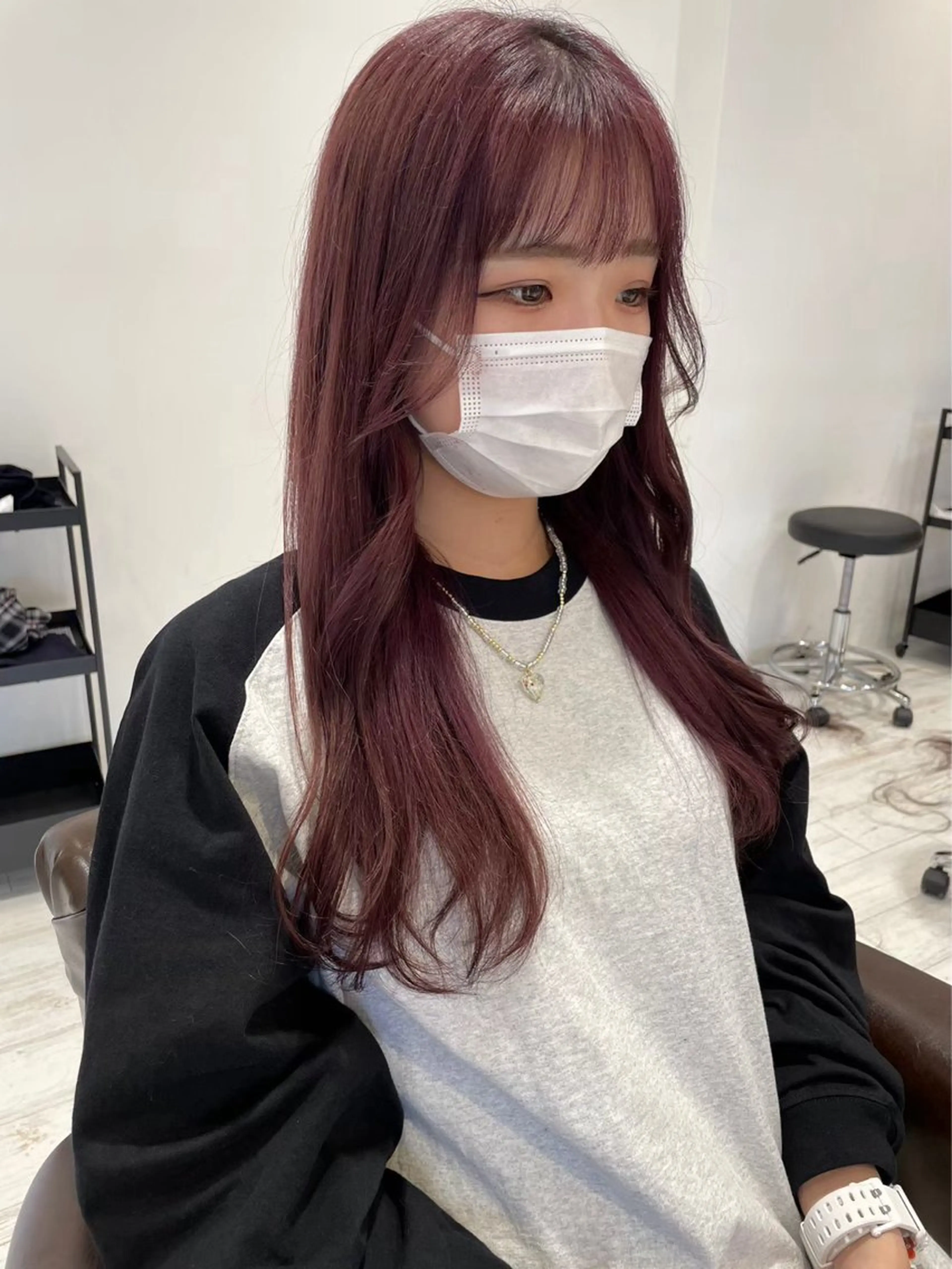ロング ヘアカラー 脇田 志穂のヘアスタイル