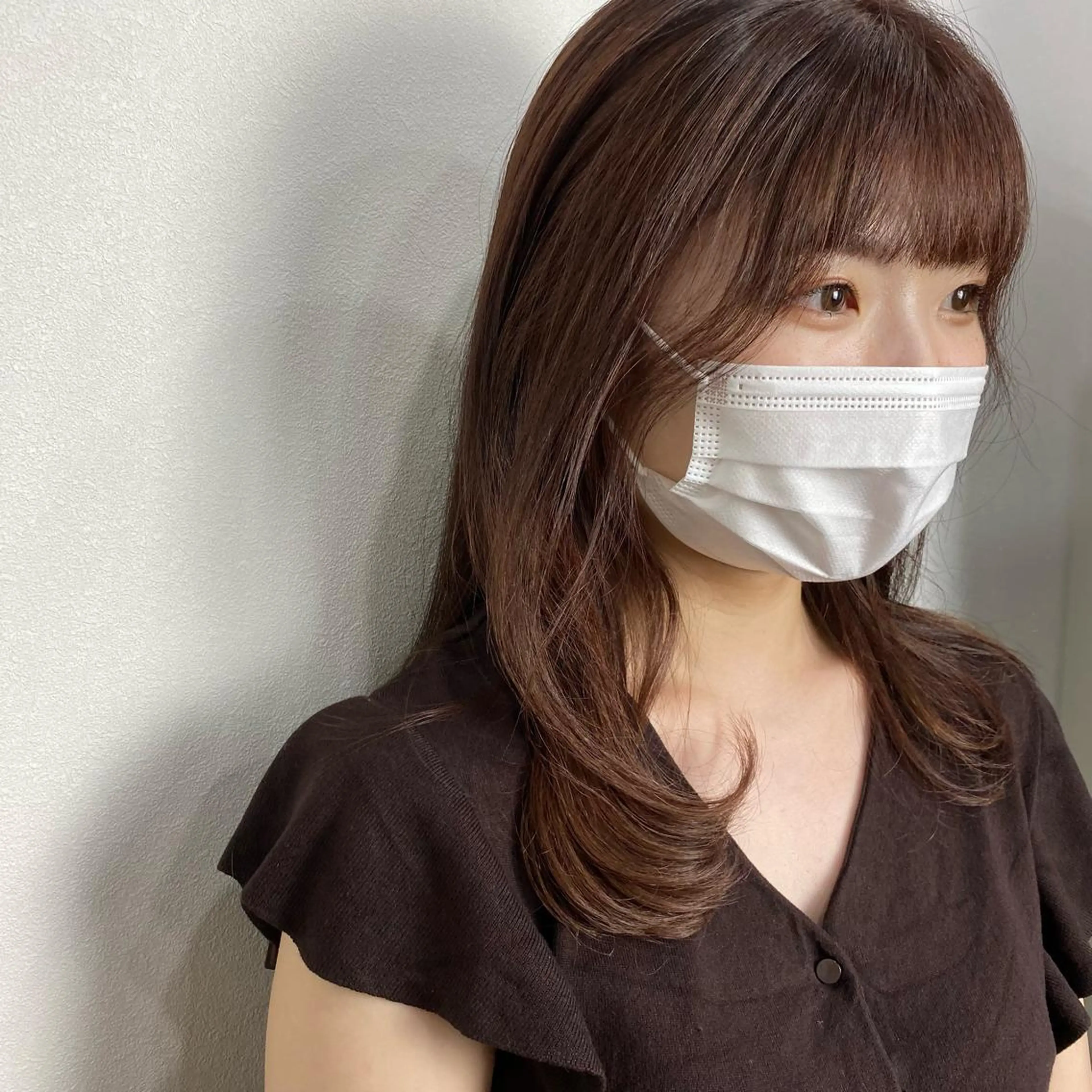 ロング 顔周り🇰🇷韓国 レイヤー/モエのヘアスタイル