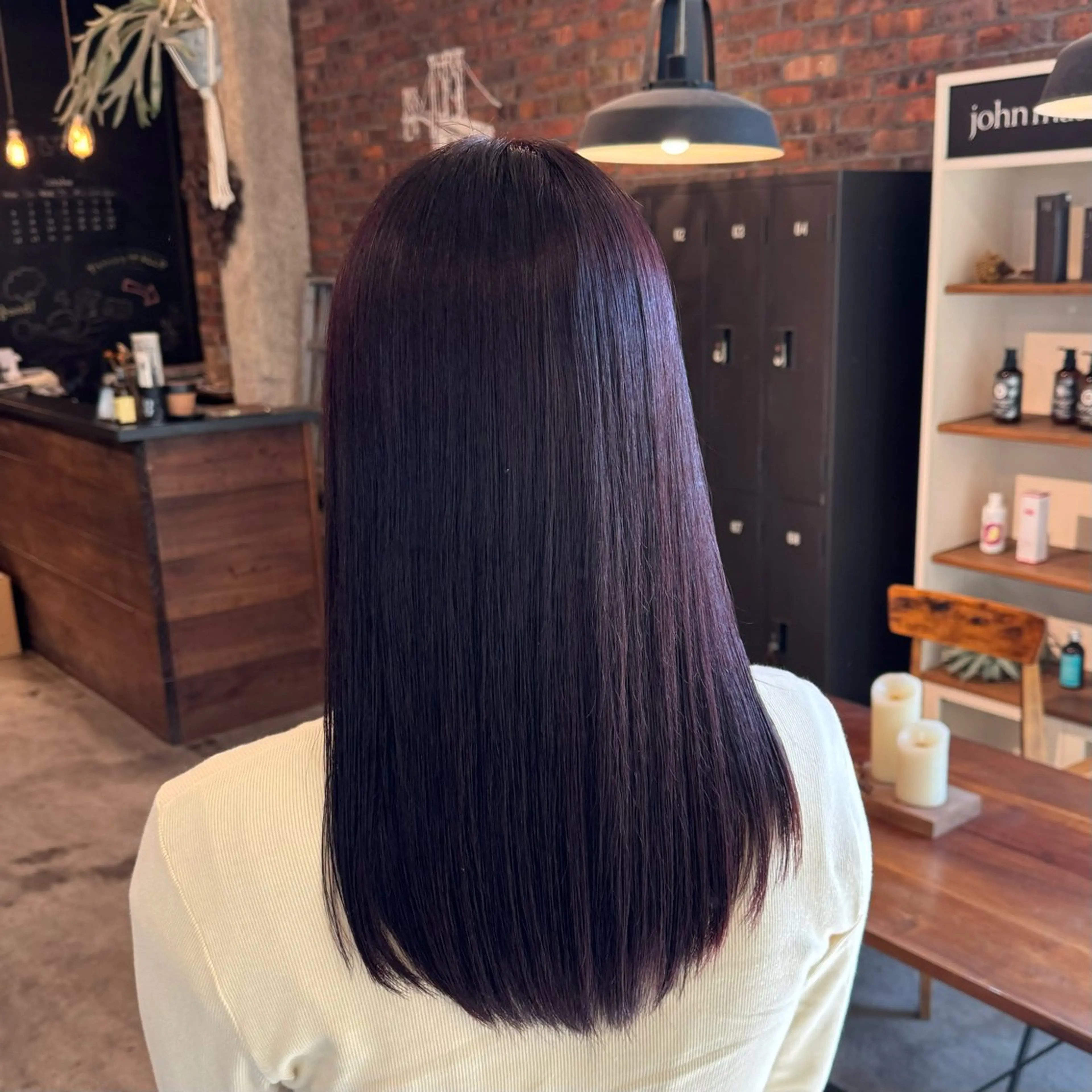 セミロング カラー ヘアカラー トリートメント theBRIDGE/ 神谷ゆうなのヘアスタイル