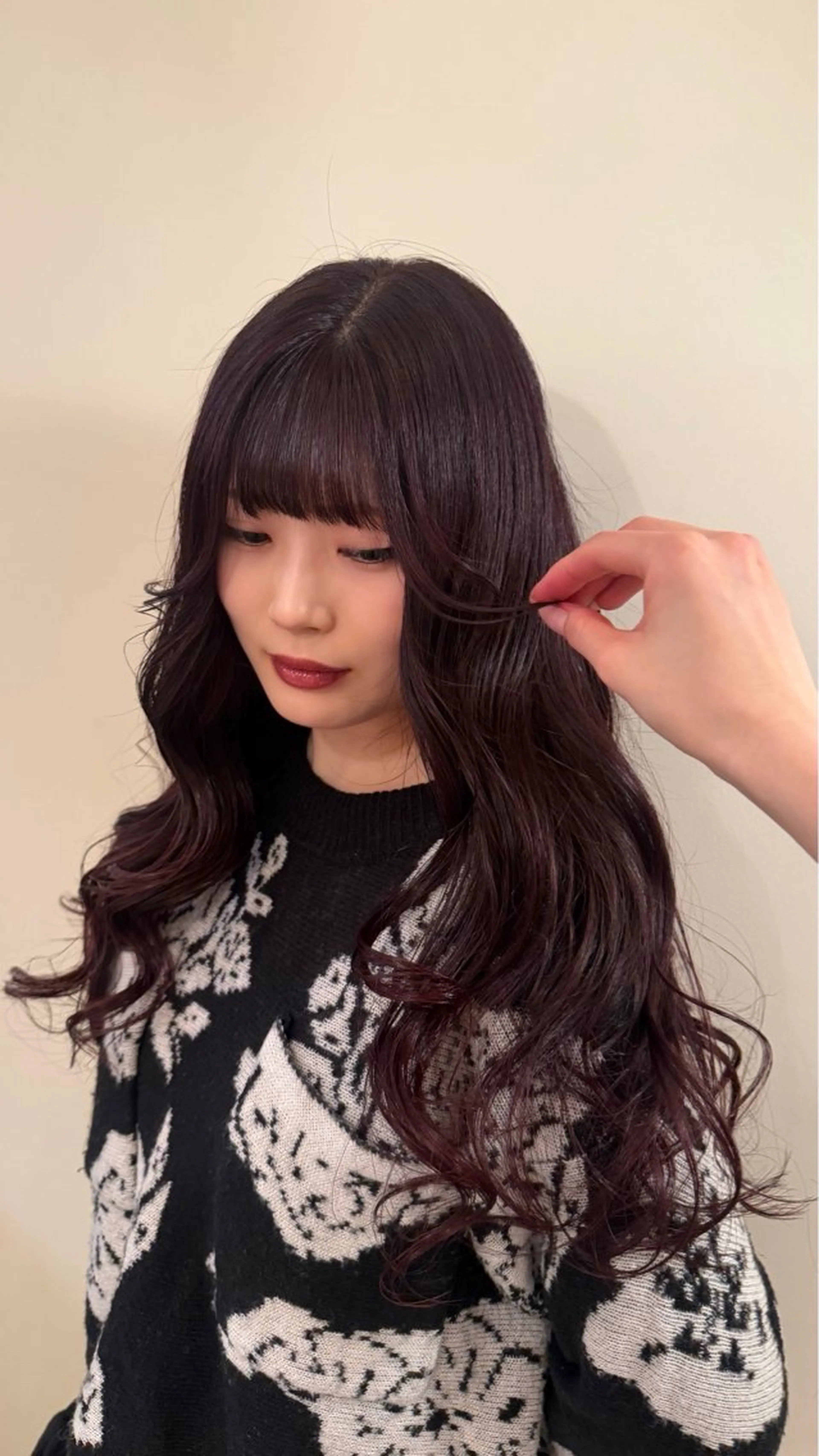 カラー ヘアカラー トリートメント ピエドプール NINAのヘアスタイル