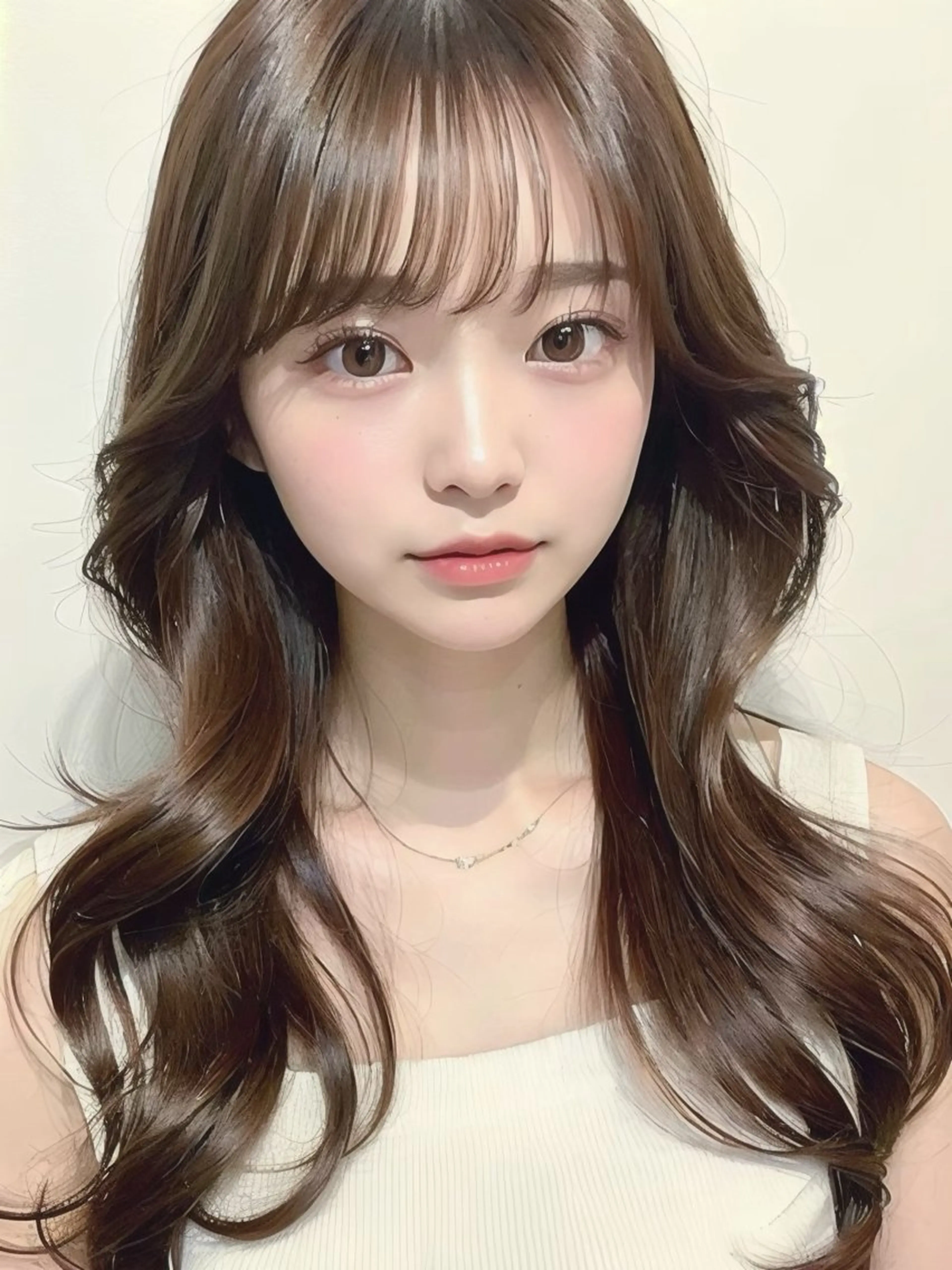 ロング ヘアセット ️韓国ヘア／レイヤー カットYūka❤️のヘアスタイル