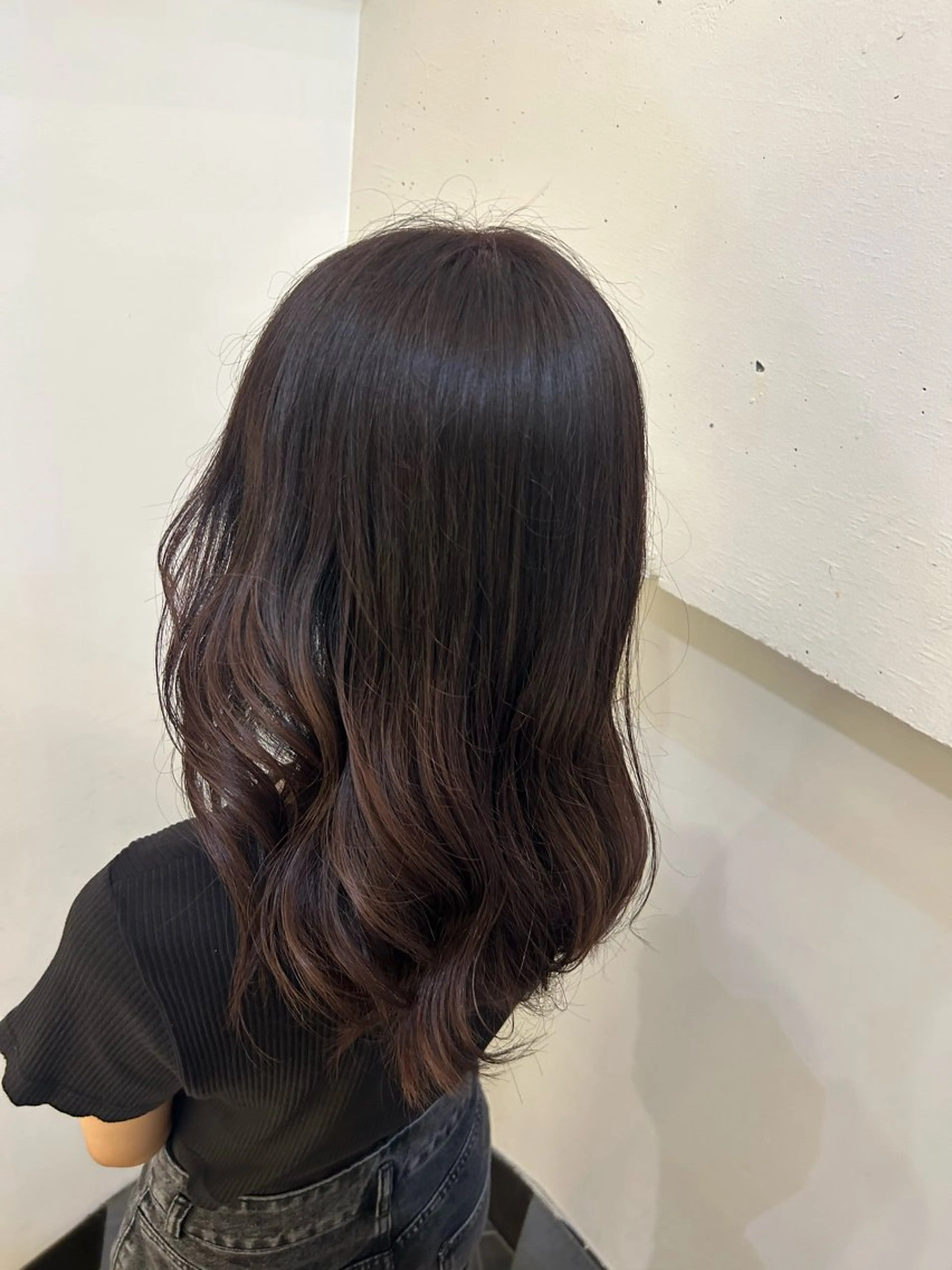 セミロング 韓国ヘアー🇰🇷 MIWAのヘアスタイル