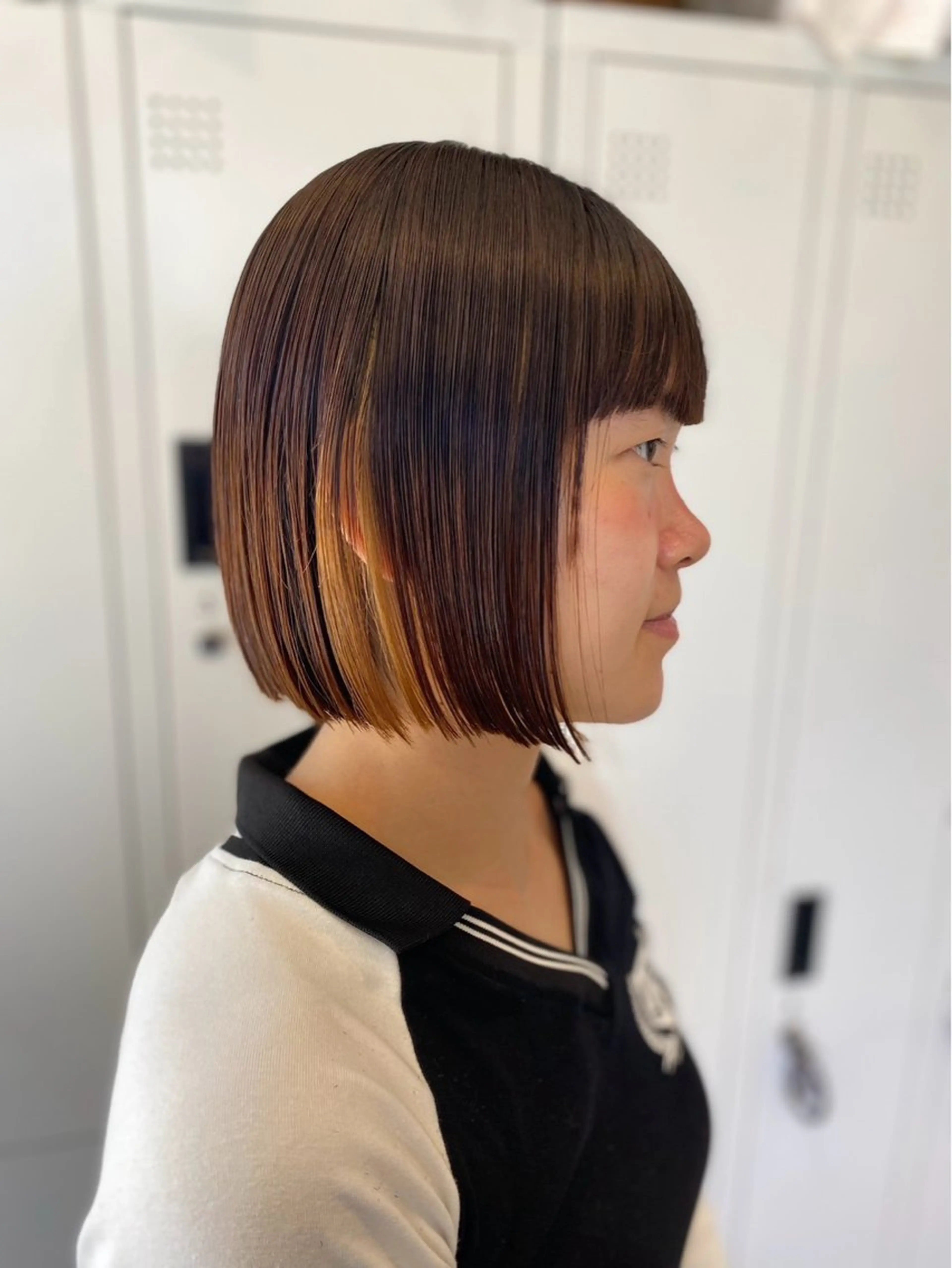 ショート カラー さくらこ/オリーブ カラー/カラーモデルのヘアスタイル