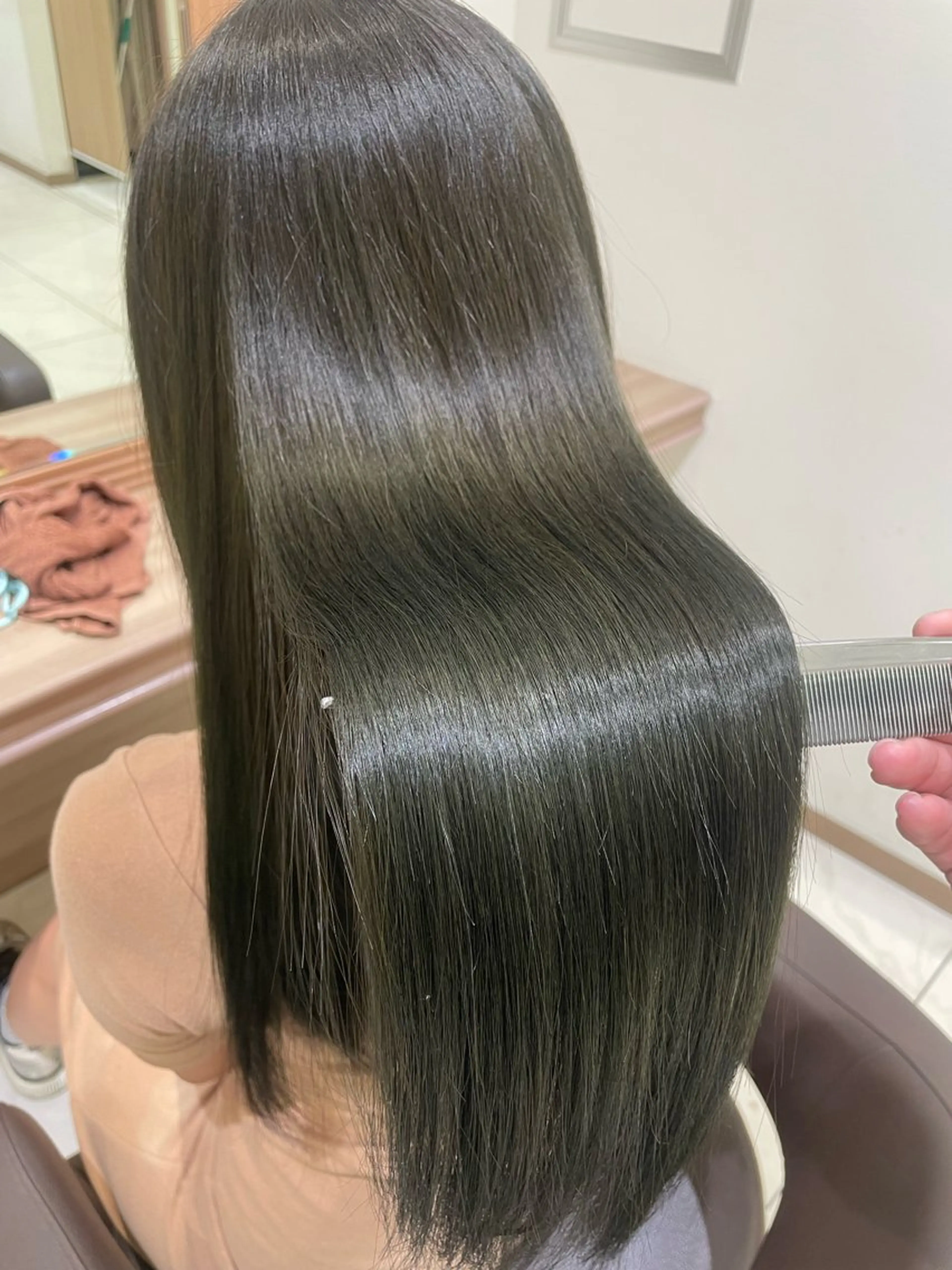 ロング カラー カット ヘアカラー 【メンズパーマ✨️ 髪質改善矯正】岩城のヘアスタイル