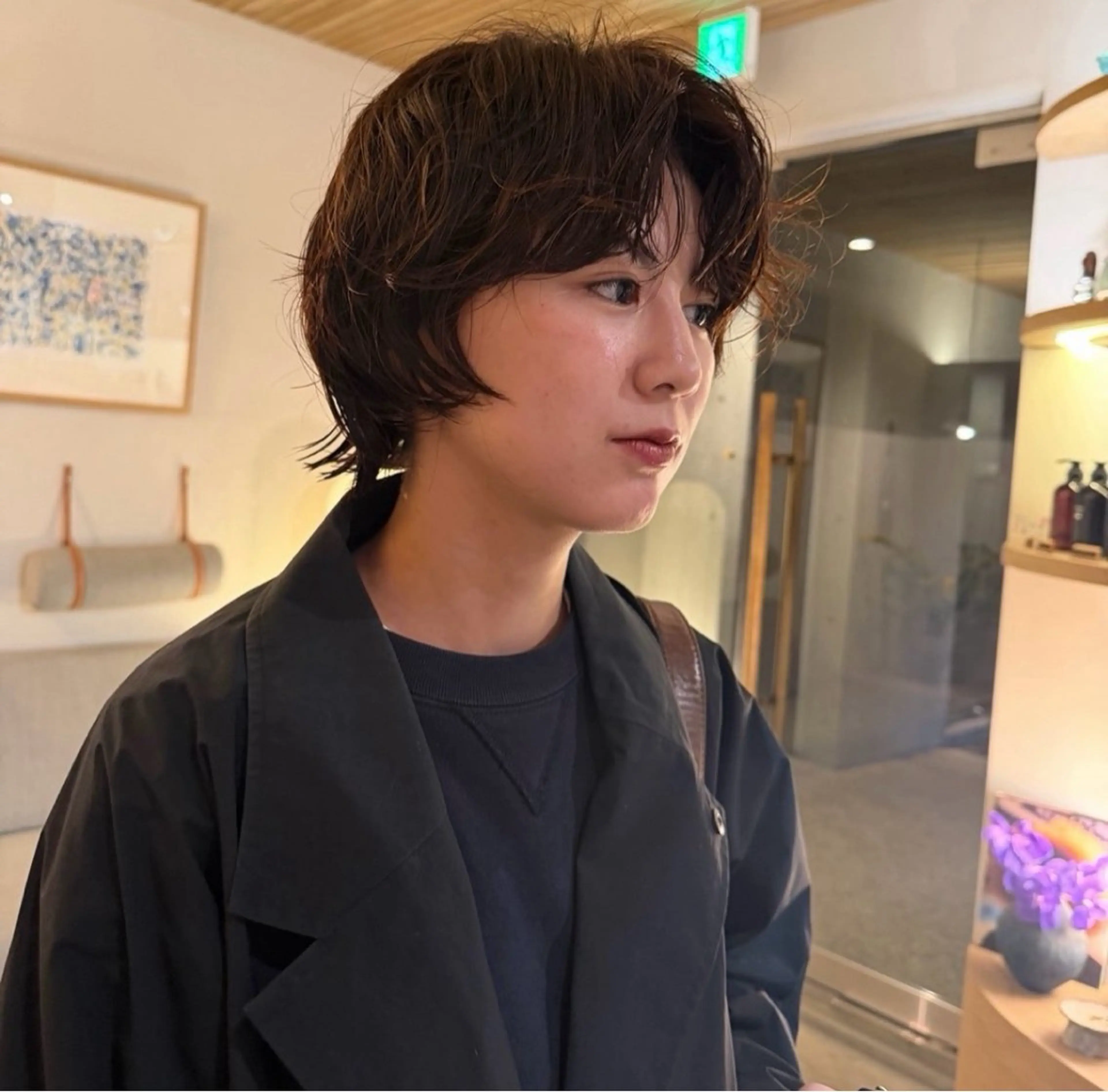 ショート カット パーマ ボブパーマ🥣KON コンナツミのヘアスタイル