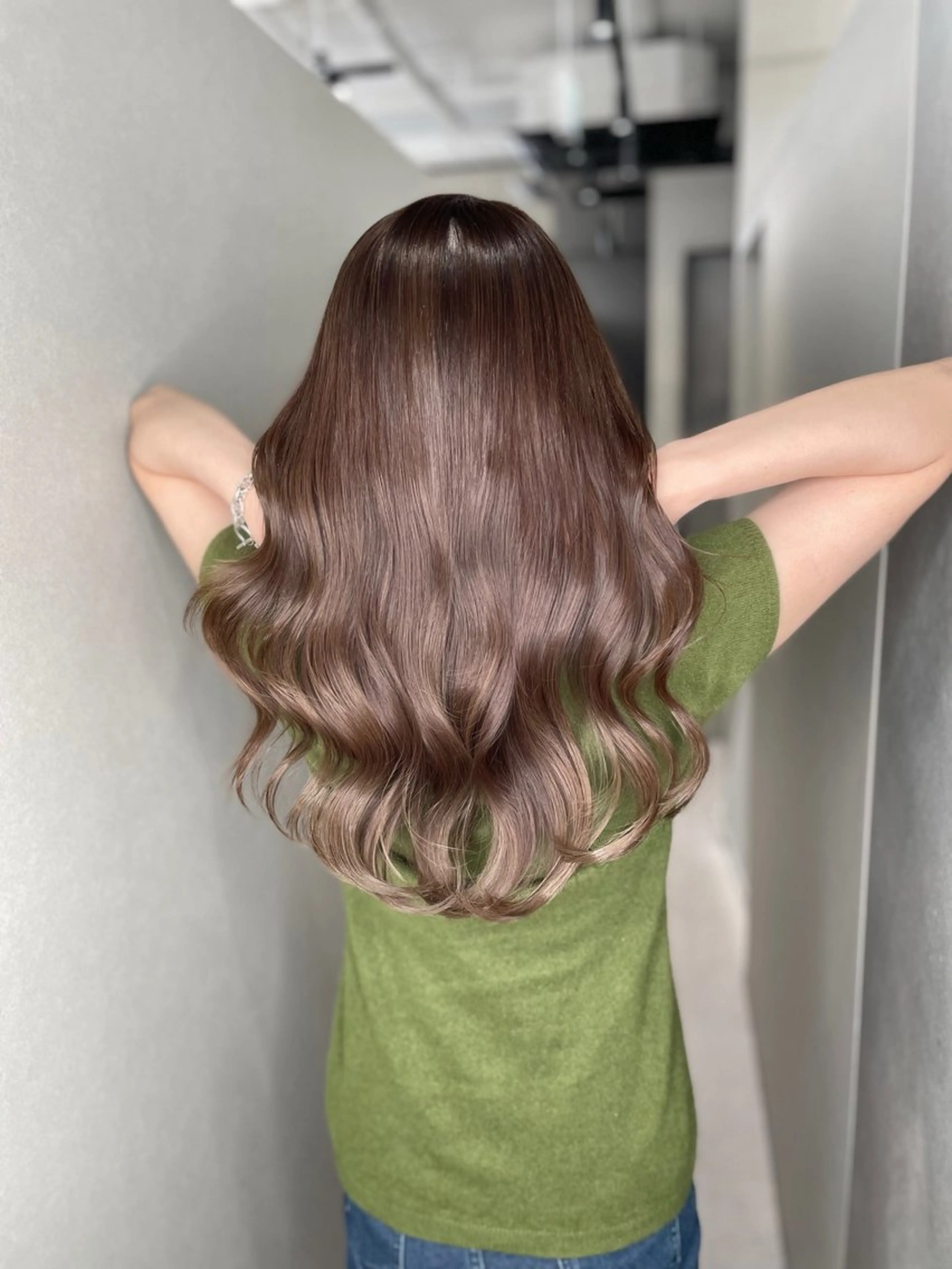 セミロング カラー 透明感カラー 髪質改善 カット ヘアカラー トリートメント 今井 勝也のヘアスタイル