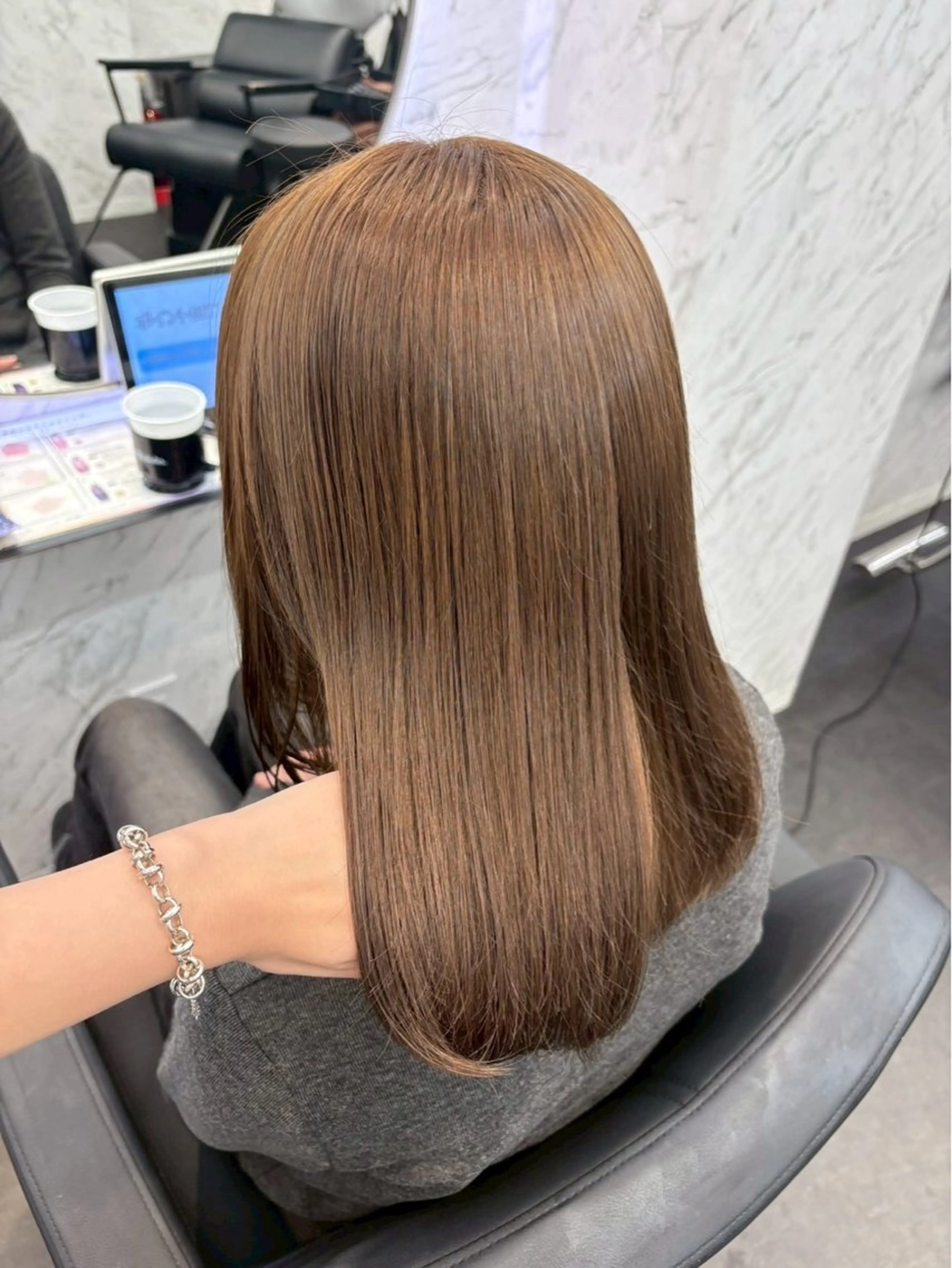 カラー ⋆✦ Leon cut¥1100のヘアスタイル