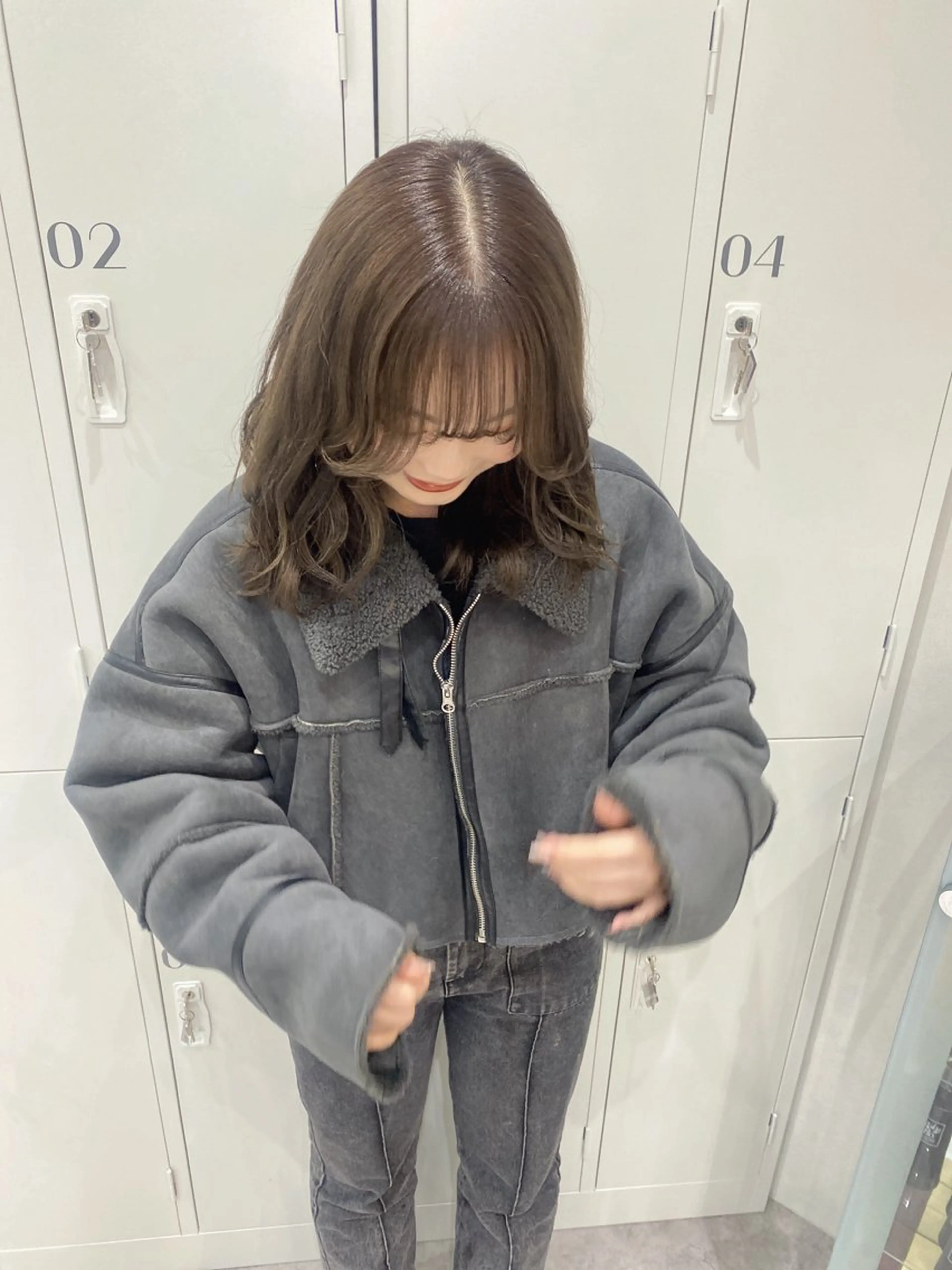 ミディアム カラー ヘアアレンジ ヘアカラー ボブ /ニュアンス/ satomi🧸💖のヘアスタイル