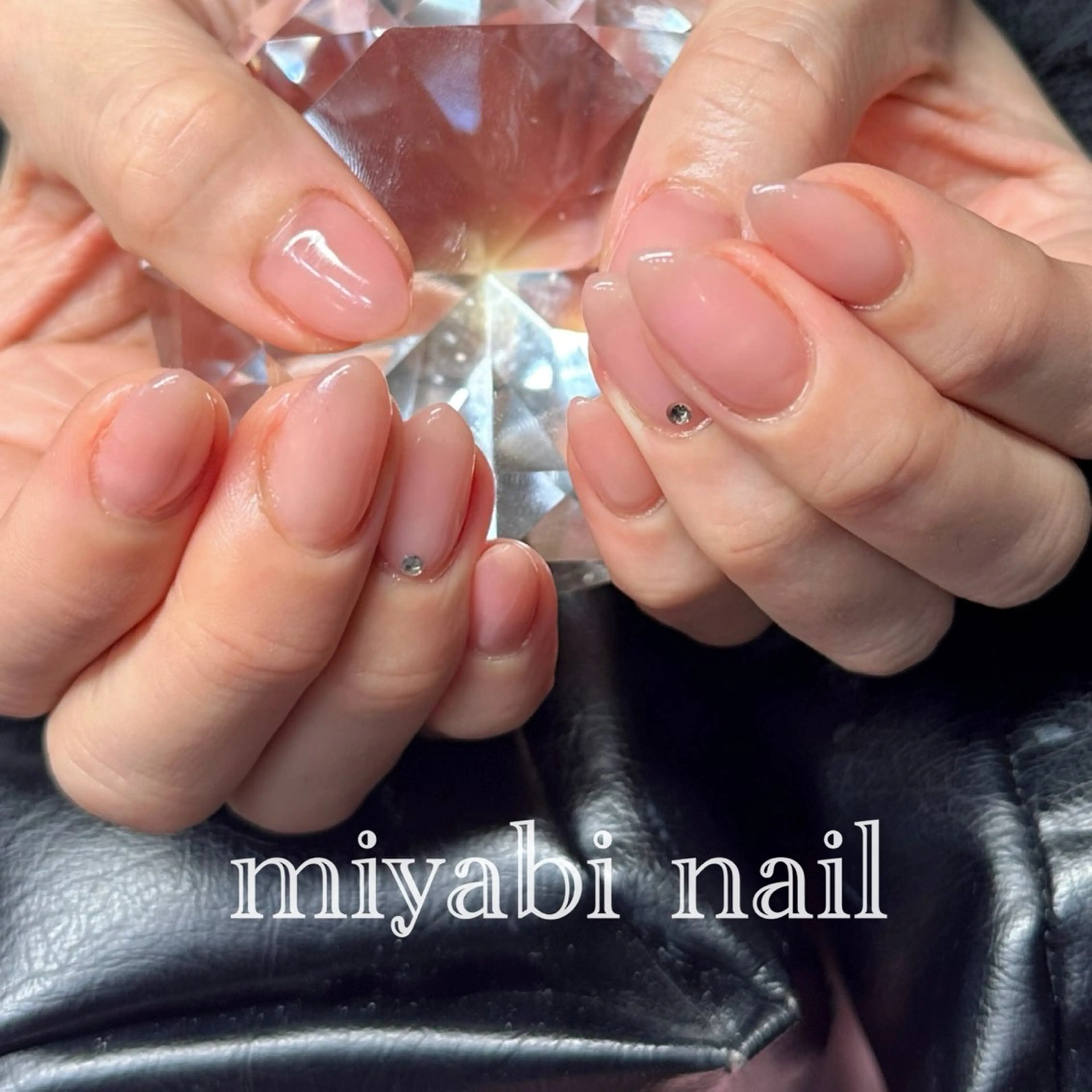 ネイル ジェルネイル 持ち込み オフィスネイル ピンク 春ネイル ハンドネイル miyabi nail 桂川駅近くのネイルデザイン