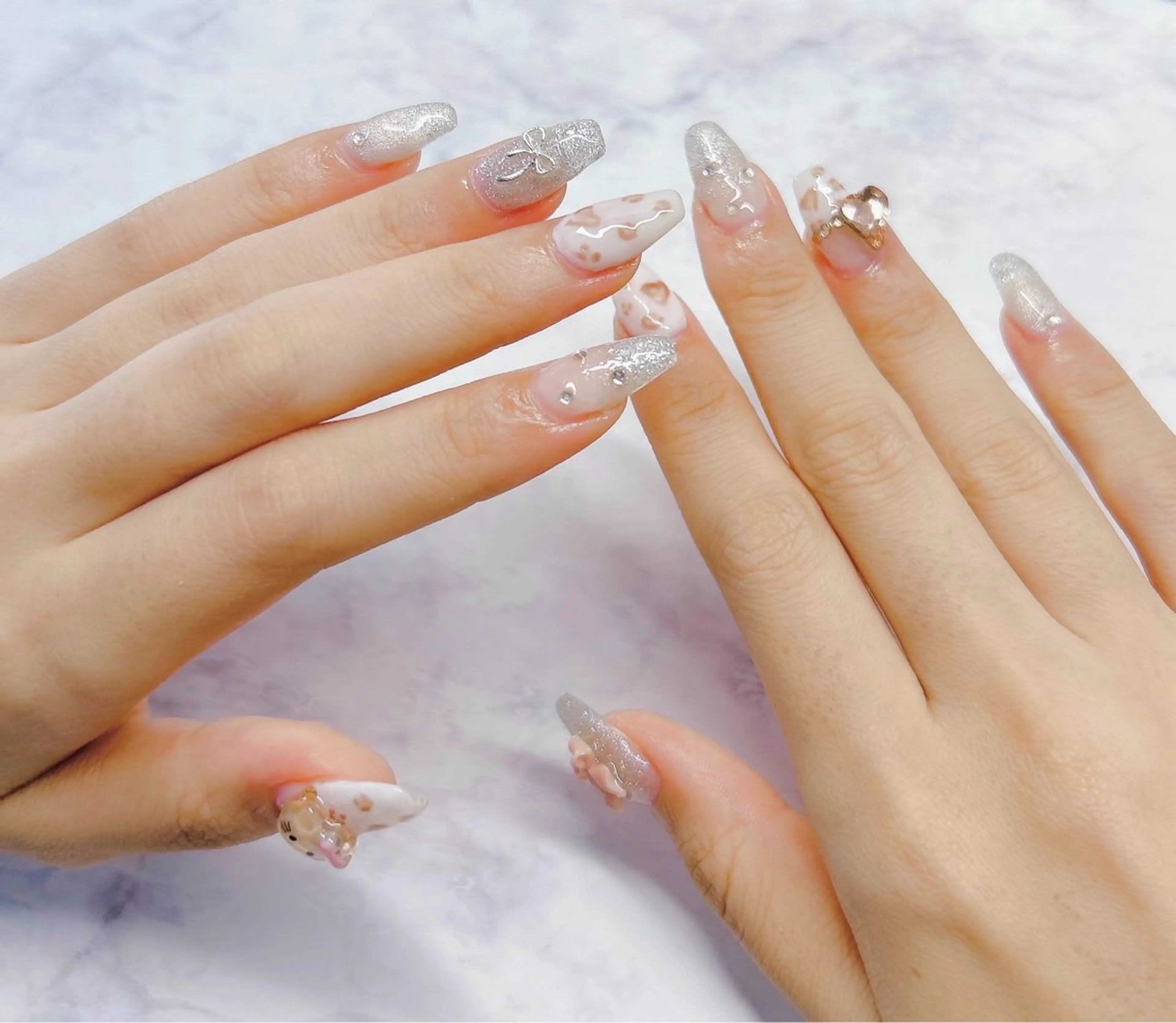 ネイル 長さ出し MYu Beauty Salon YURIのネイルデザイン