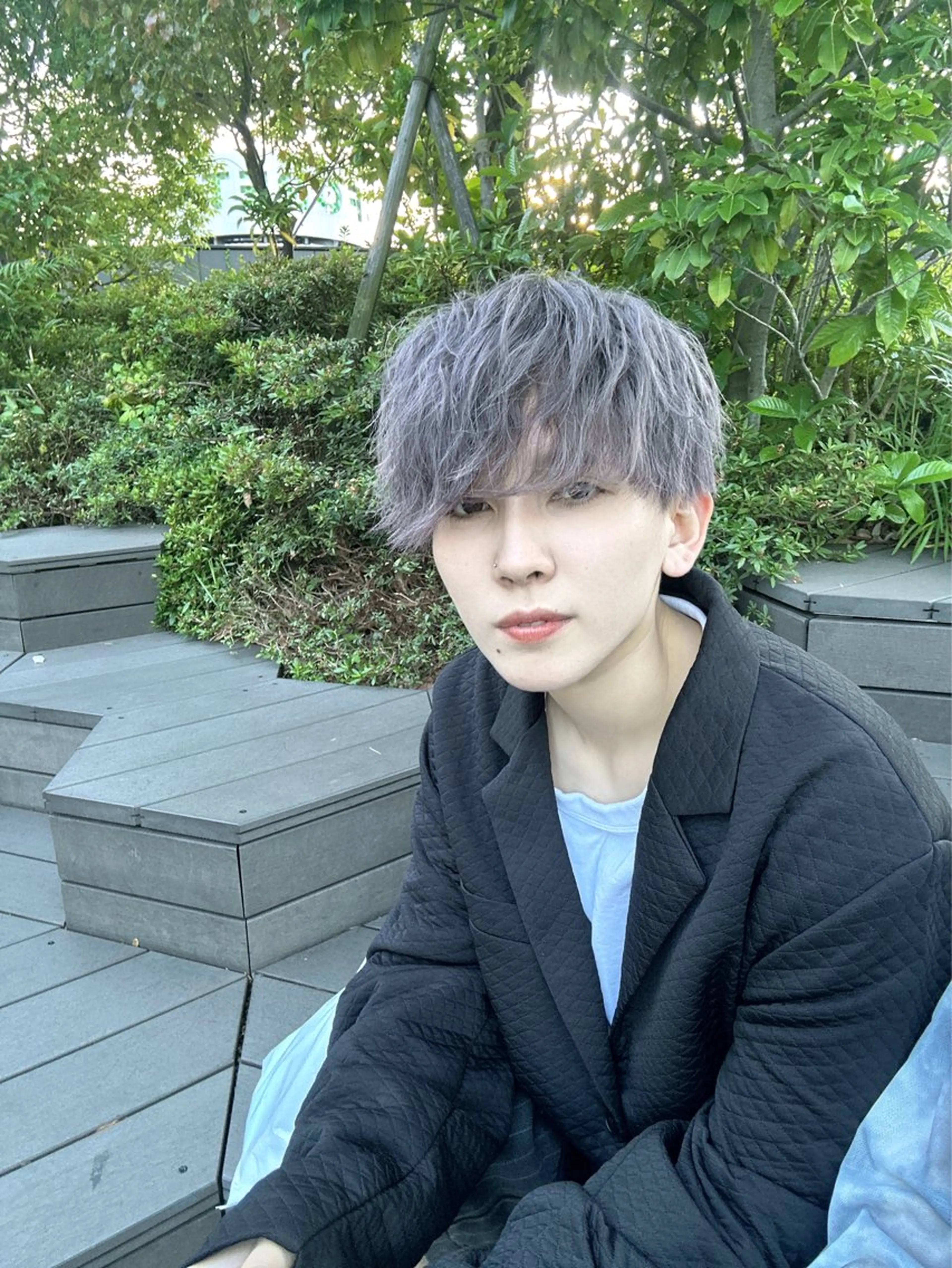 メンズ ARISA︎ メンズハイトーンのヘアスタイル